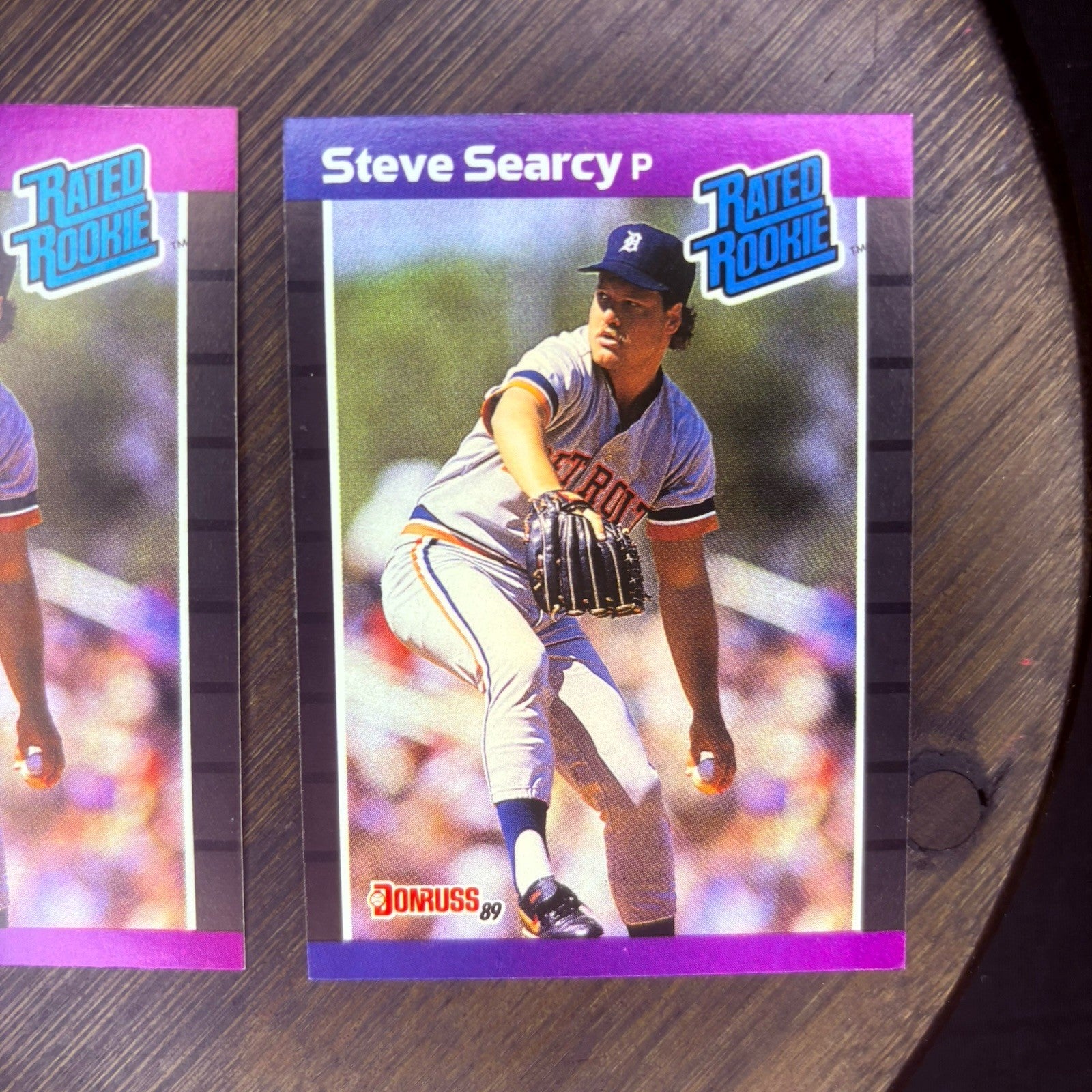 (Lot Of 3) 1989 Donruss # 29 STEVE SEARCY RATED ROOKIE Detroit Tigers Knoxville4