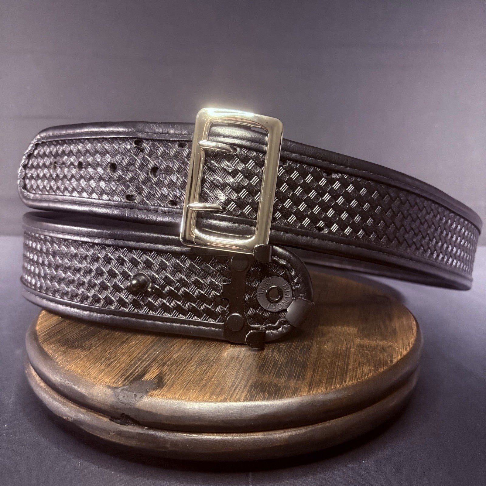 Bianchi 7960 Duty Belt Size 44"-46" w/Chrome Buckle, AccuMold Elite Browne 2.25"3