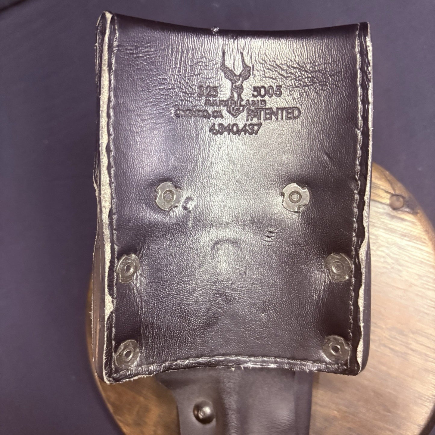 Safariland Low Ride Holster with Leather 325 Adapter w/Locking Retention Strap8
