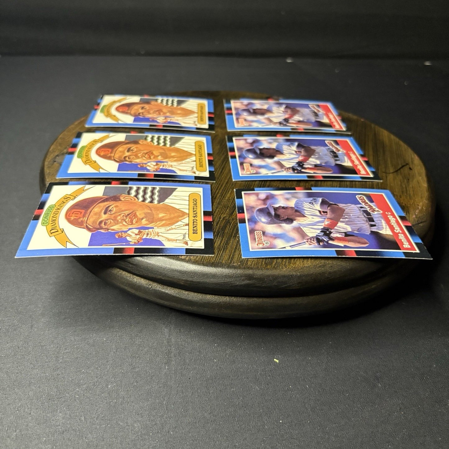 1988 Benito Santiago Lot (3)Donruss #114 & (3)Diamond Kings #3 San Diego Padres4