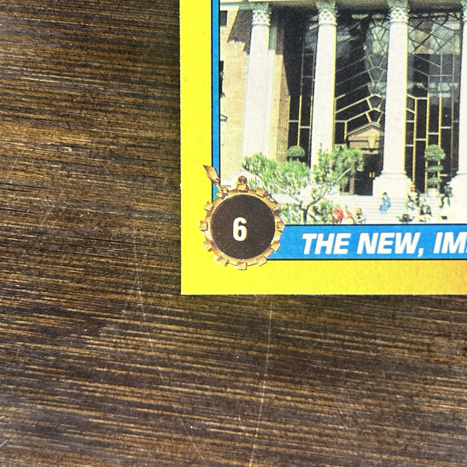 1989 Back To The Future Topps Trading Card #6 "The New, Improved Town Square"4