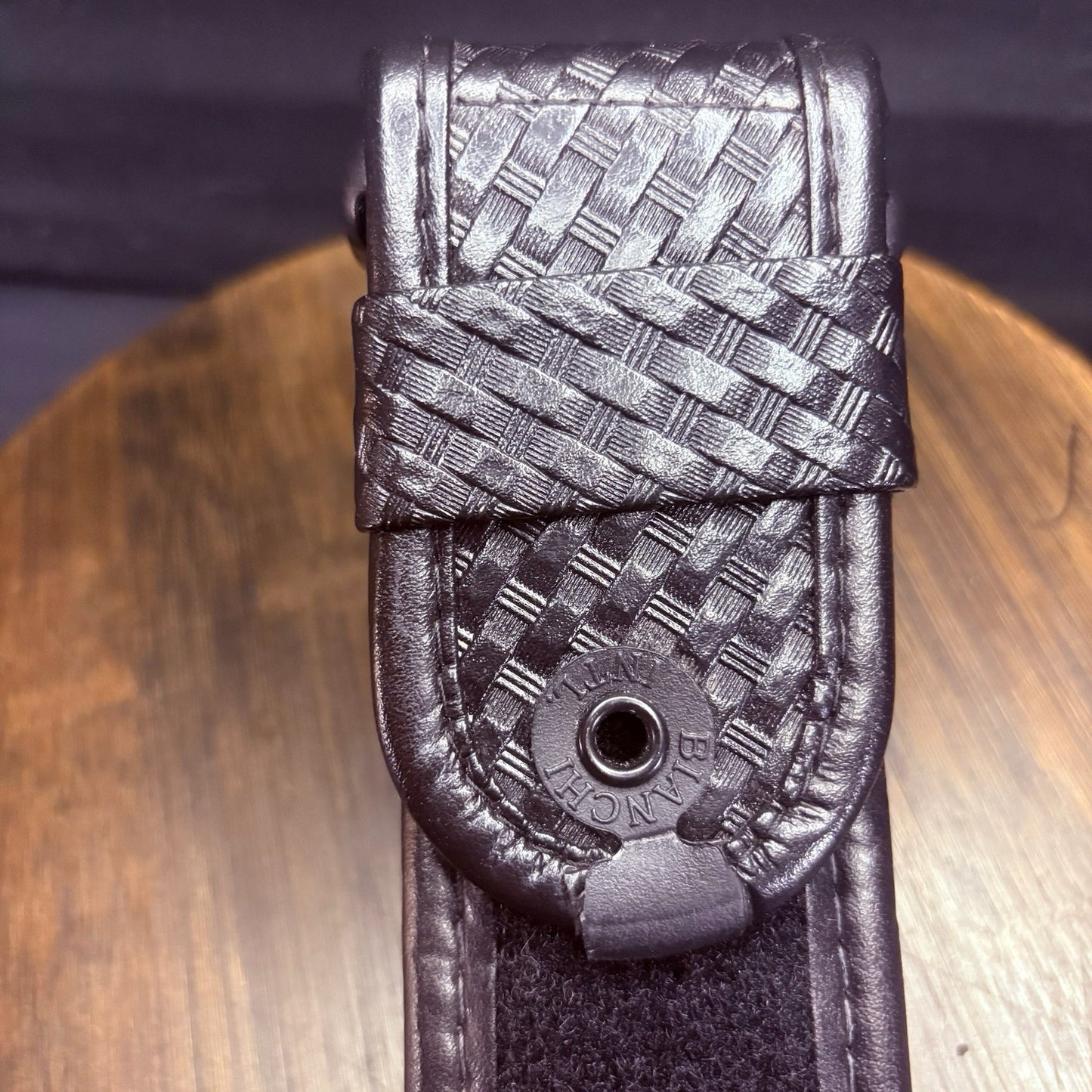 Bianchi 7950 Duty Belt Waist Size 34”-40” AccuMold Black Basketweave Leather5