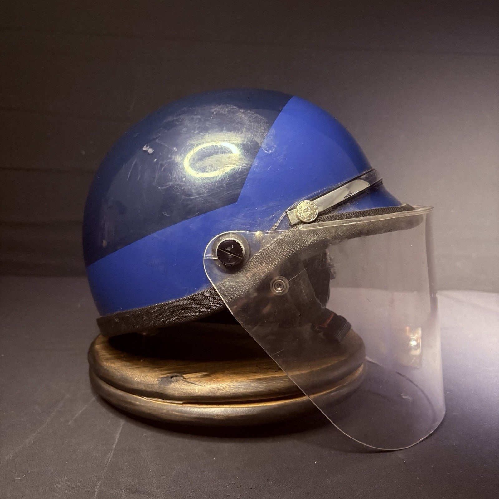 VTG Police Riot Helmet Blue Size Large w/ Removable Face Shield2