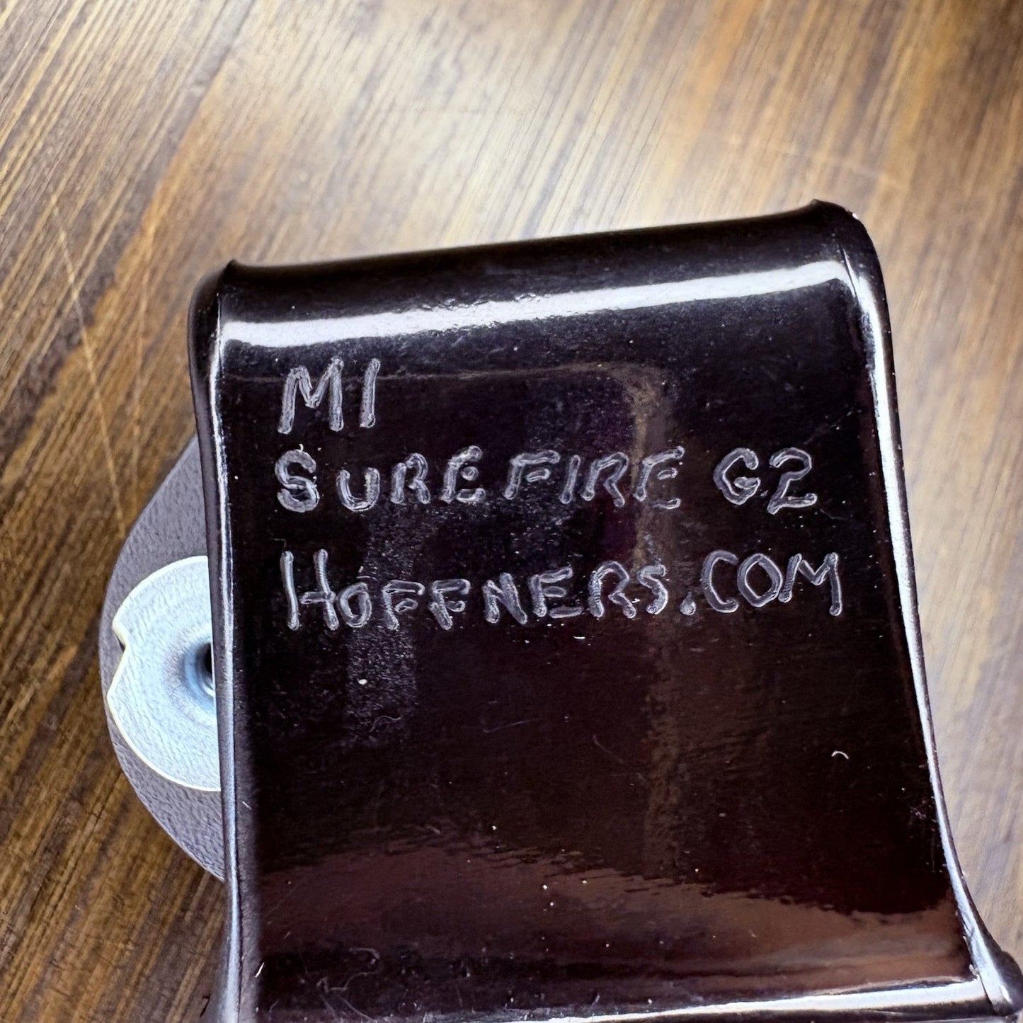 Hoffners Surefire G2 Flashlight Holster Pouch Hand Engraved VERY RARE4