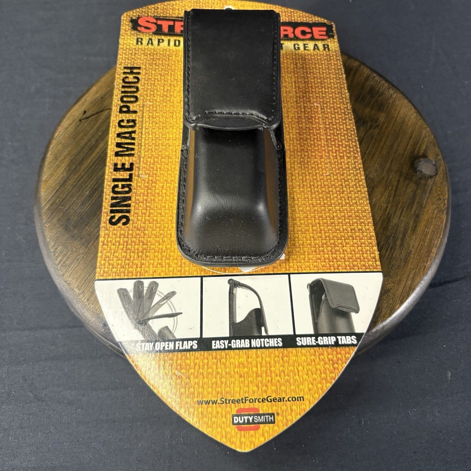 Leather Magazine Pouch ~Spring Loaded~ Carrier (.45 Acp) Rapid Deployment Gear4