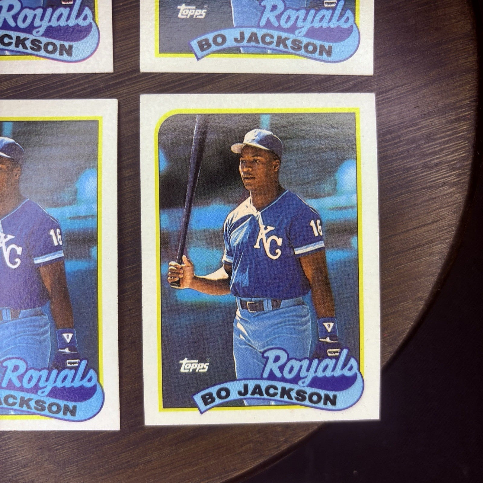 (Lot of 12) 1989 Bo Jackson Trading Cards #221, #540, #750, #180, #208, #2859