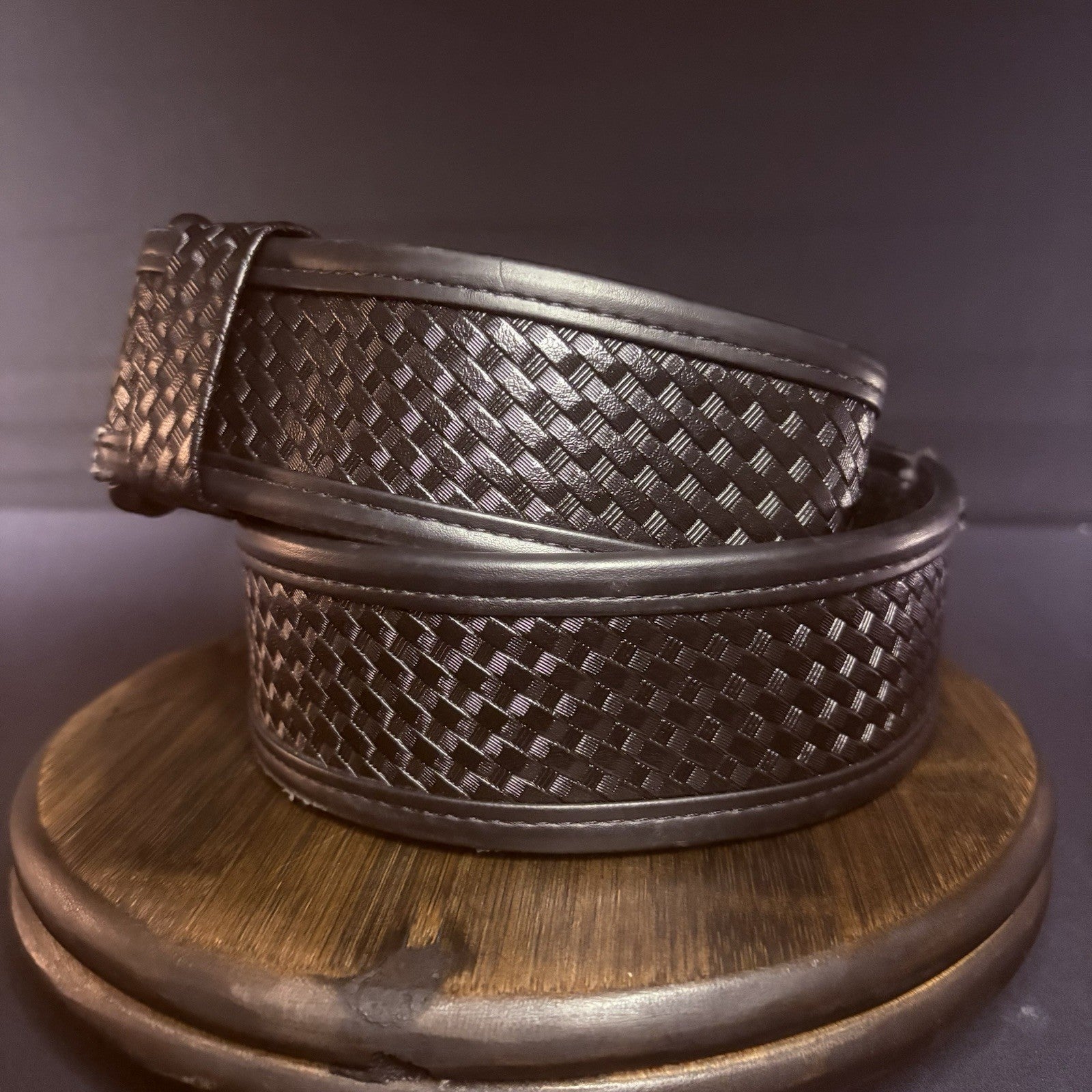 Bianchi 7950 Duty Belt Waist Size 34”-40” AccuMold Black Basketweave Leather3
