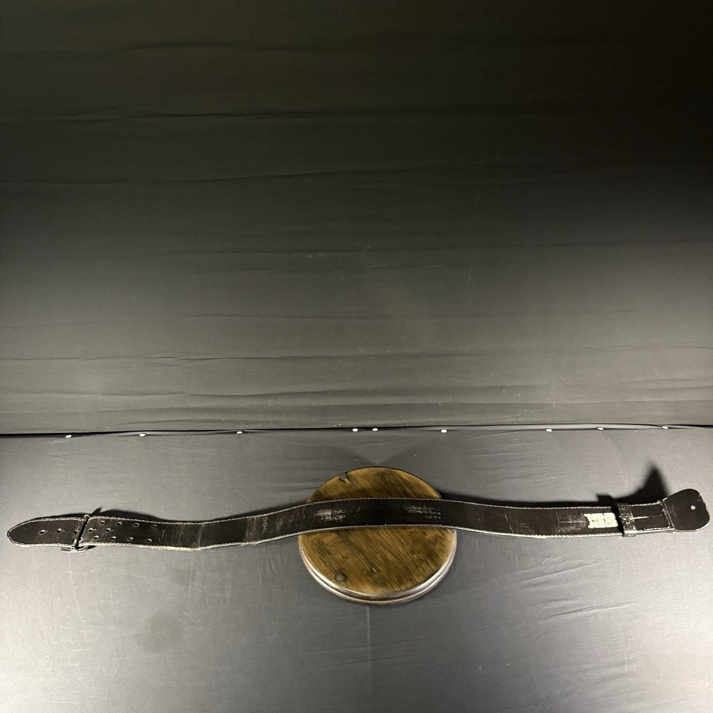 Black Basket Weave Leather Duty Belt 34” Waist ~JS Leather~ Black Metal Buckle6