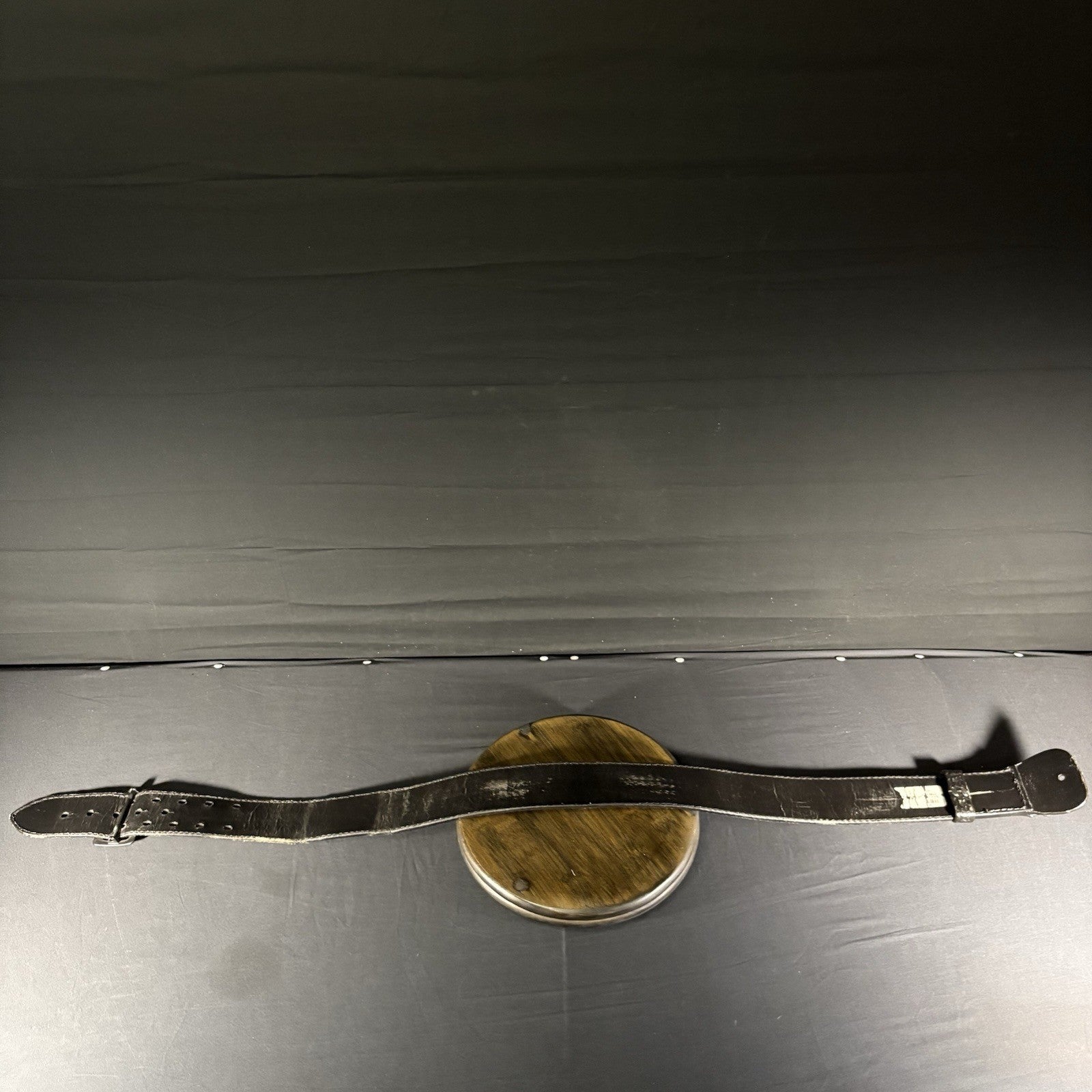 Black Basket Weave Leather Duty Belt 34” Waist ~JS Leather~ Black Metal Buckle6