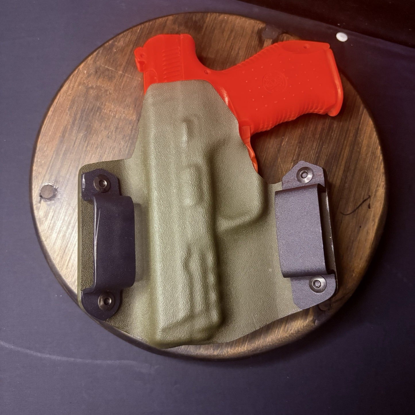 Kydex Smith And Wesson SW99 Holster Double Belt Loops Green1