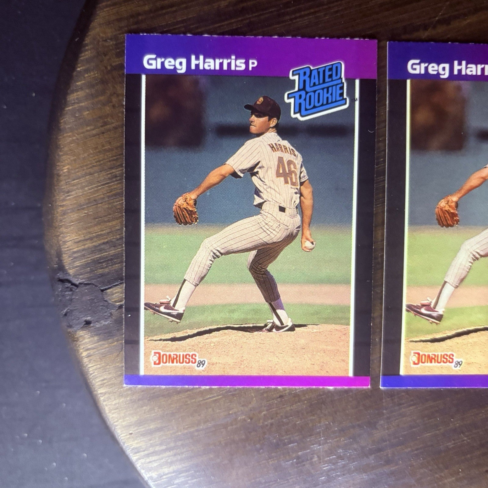 (Lot Of 3) 1989 Donruss #34 Greg Harris Rated Rookie San Diego Padres Pittsboro3