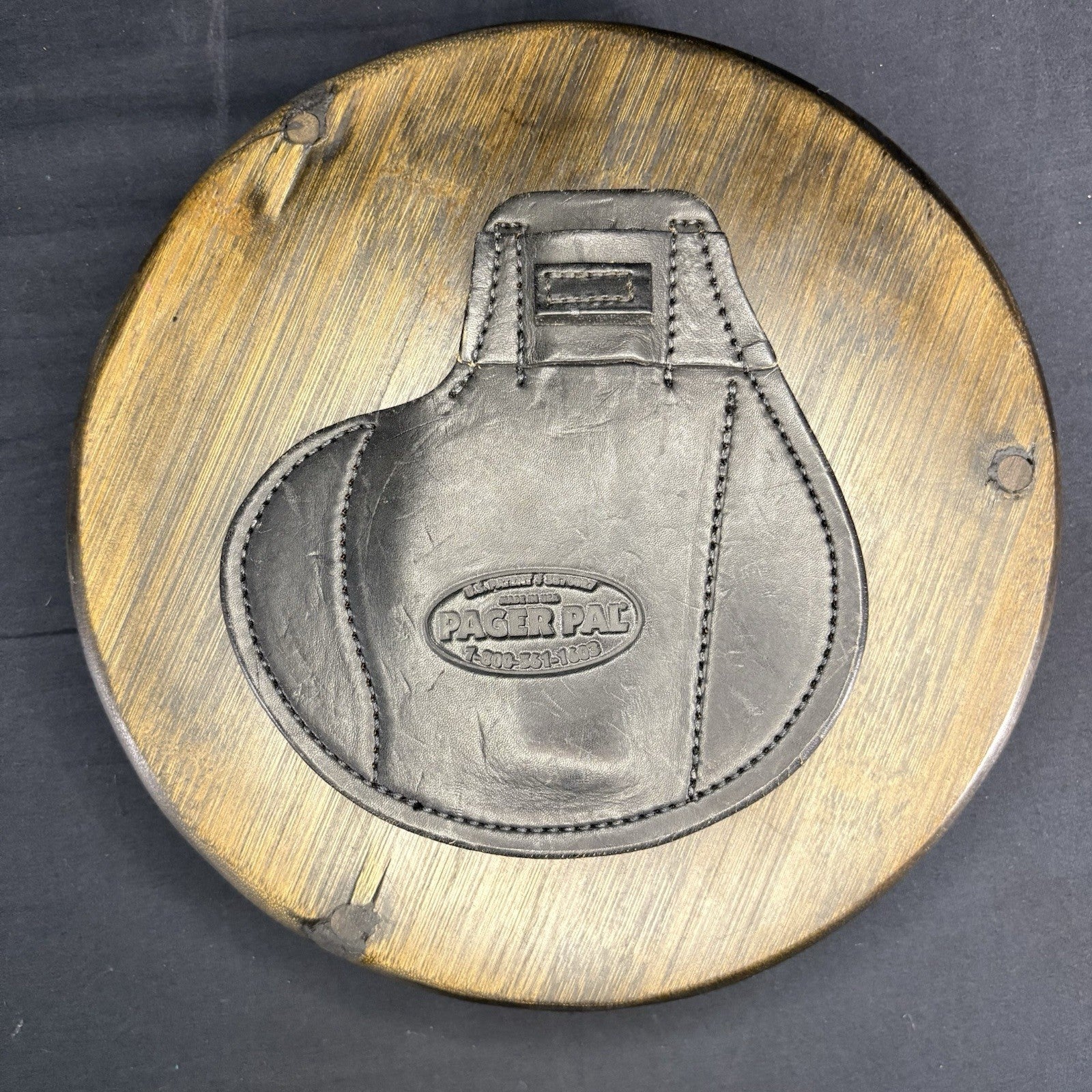 VTG Black Pager Pal Concealed Carry Genuine Leather Holster Right Handed1