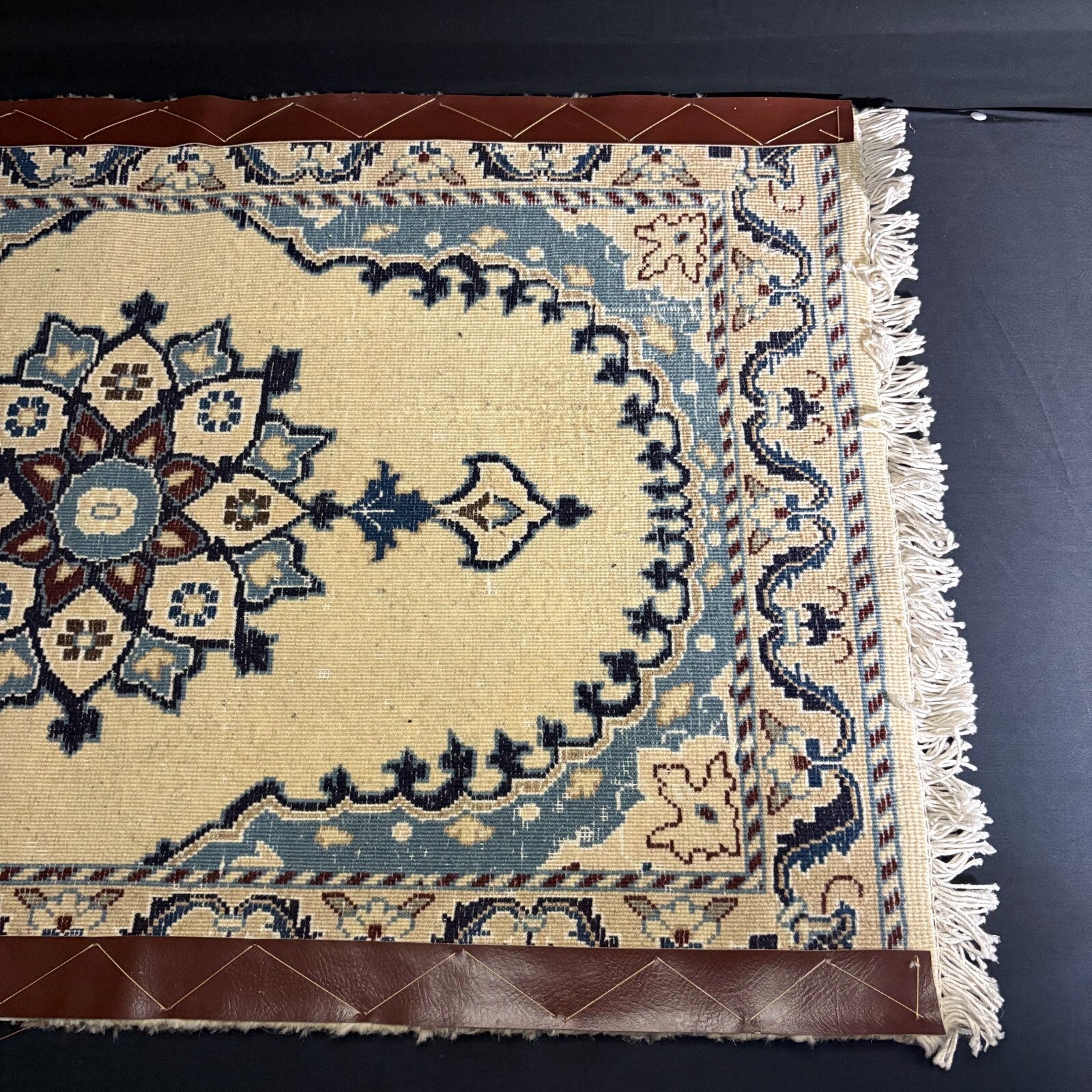 Rug Hand Knotted Medallion Rug 3’X2’ 54X88cm 144KPSI Semi-Antique9