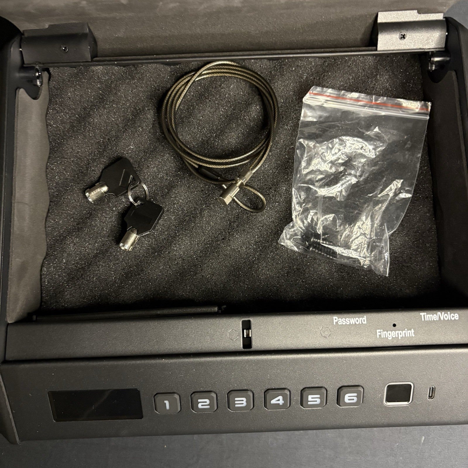 Gun Safe for Handgun Biometric Gun Safe 3 Ways Quick Access with Fingerprint/Key11