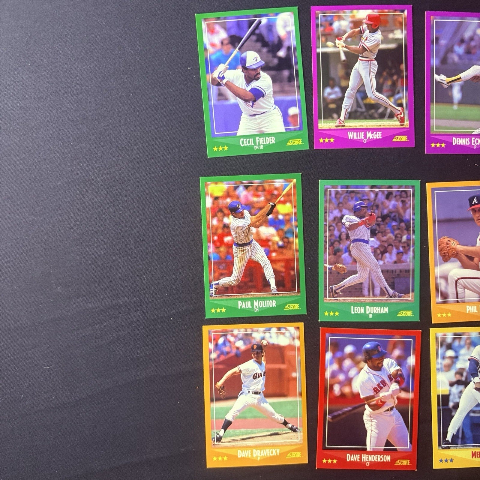 1988 Score High Grade Baseball Card Lot Of (21) NM Cards2