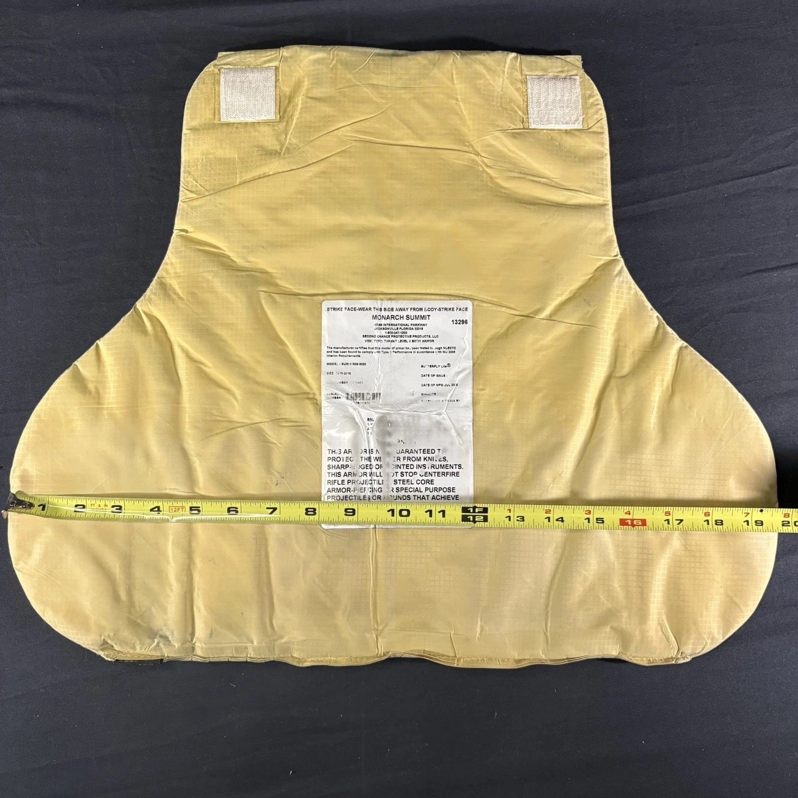 Level II(2) Bullet Proof Vest Size XL Extra Large Second Chance Concealable Vest21