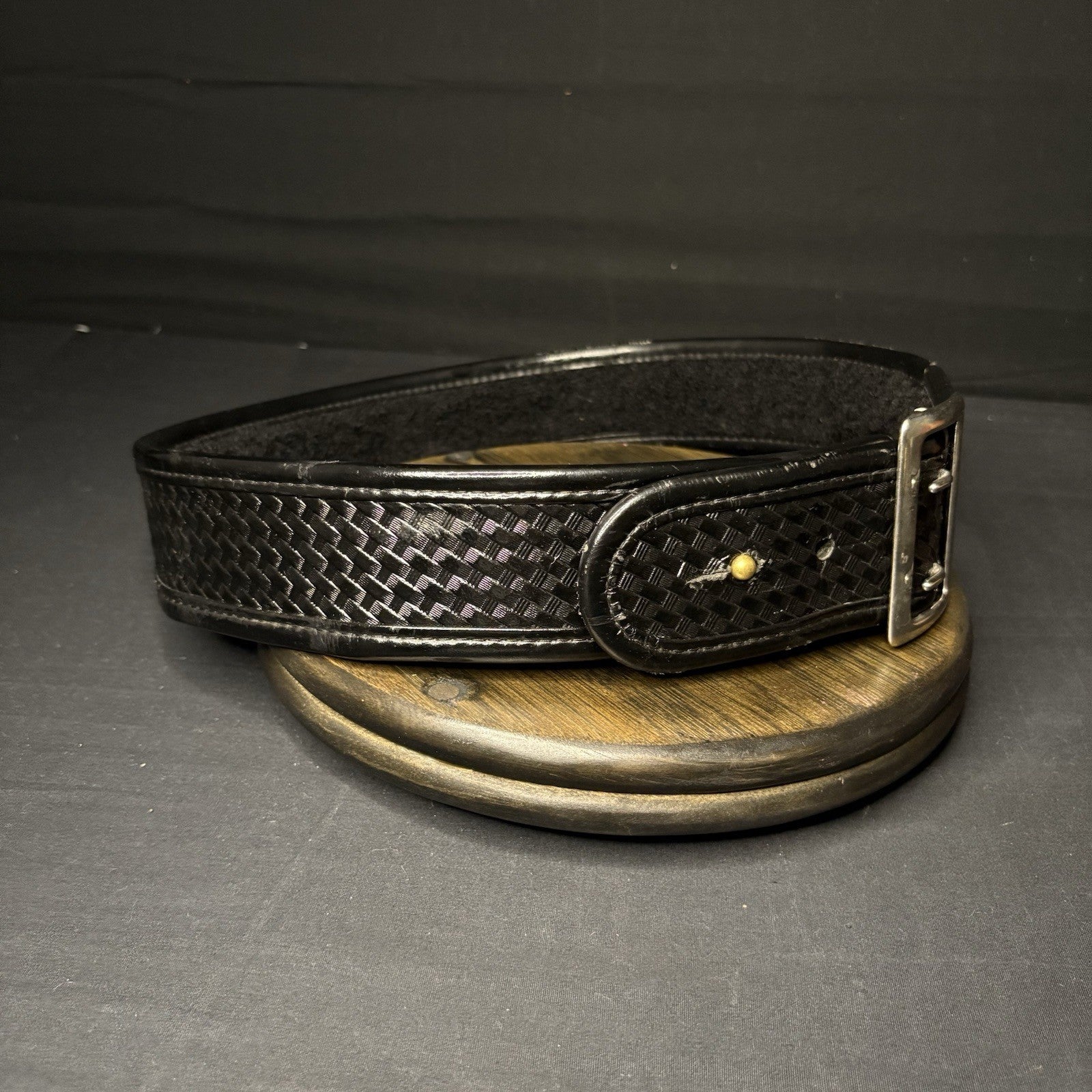 Bianchi 7960 Belt AccuMold Elite Sam Browne Duty Belt Size 32”- 34” Basketweave6