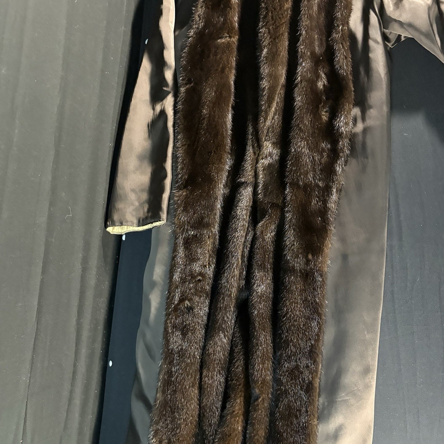 Burberry Fur Coat Mink Over Coat Women’s Size Medium Camel Hair w/Removable Mink21