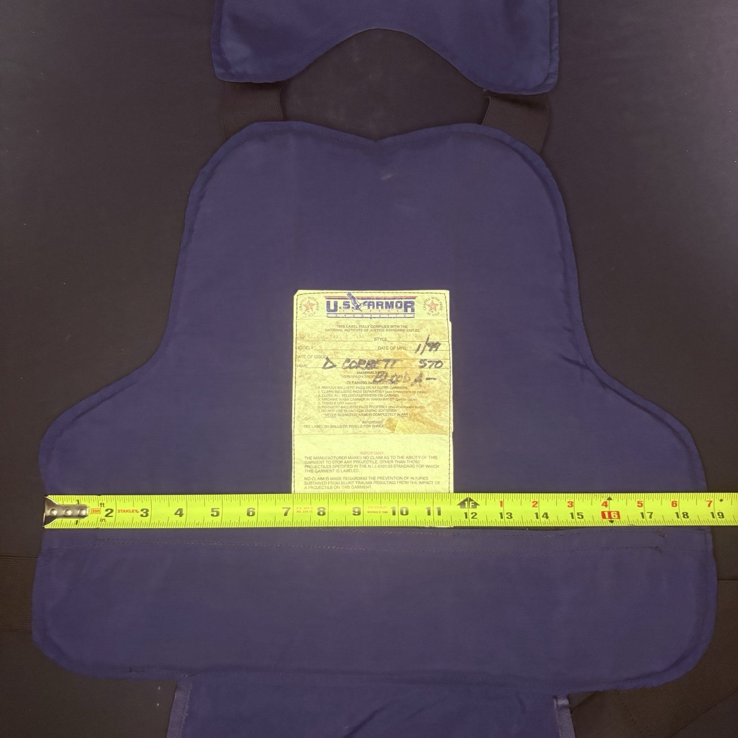 US Armor 3A Bullet Proof Vest Size Medium IIIA Concealable Ballistic Vest11