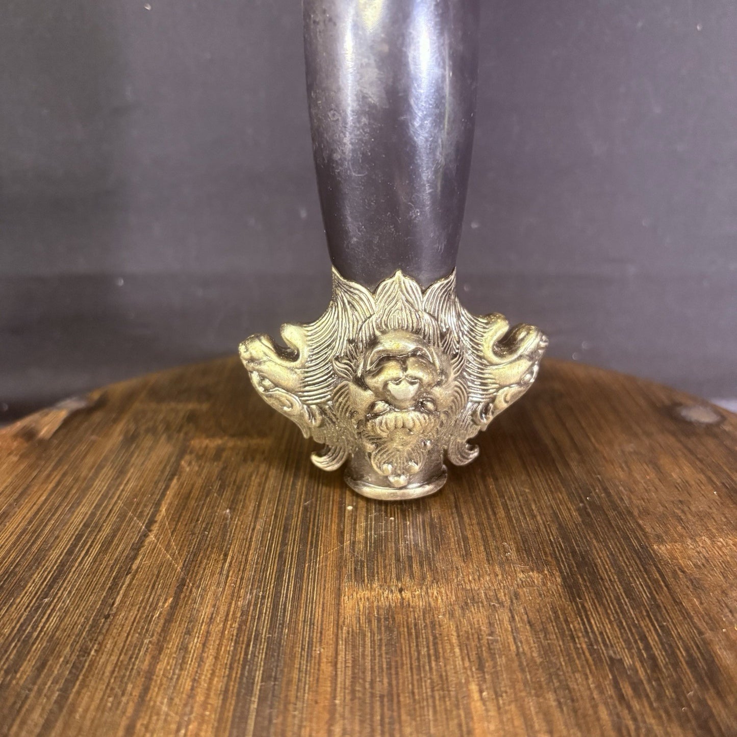 4-Headed Lion Sword 41" Beautifully Etched Blade w/ Rings For Hanging19