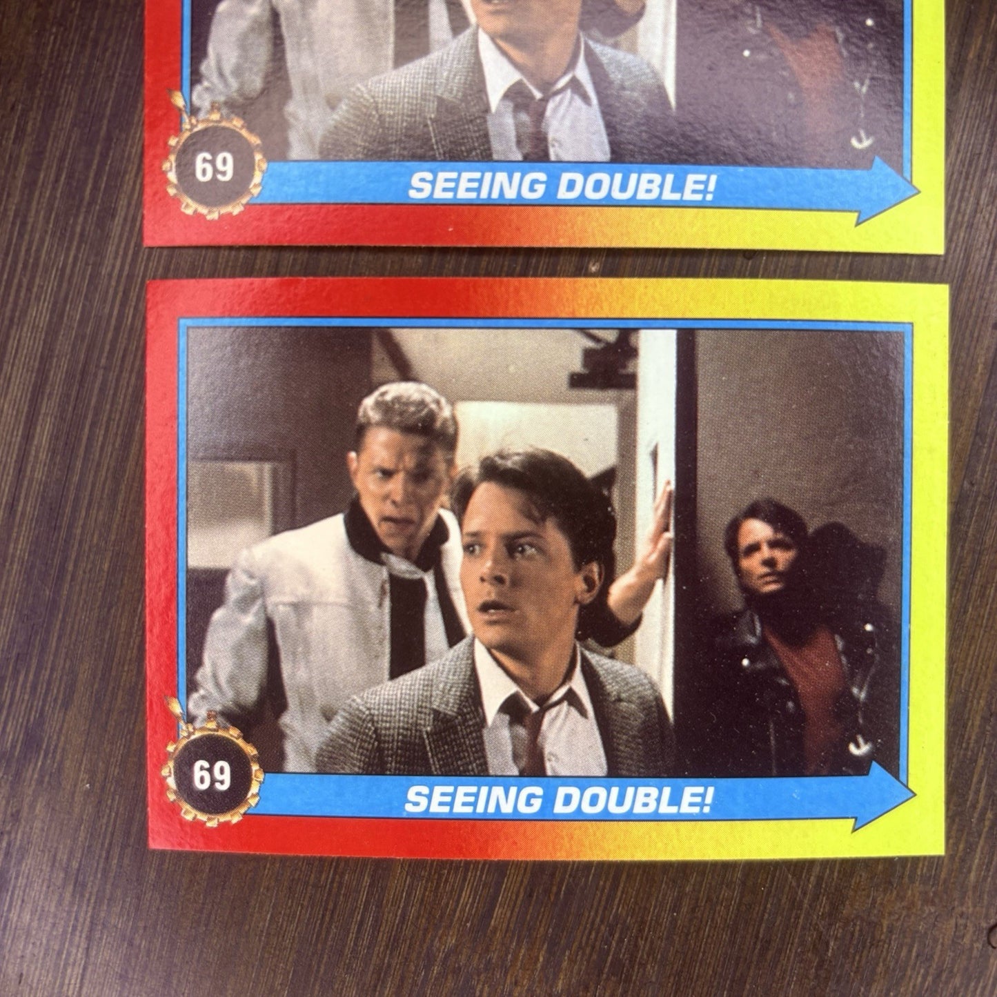 (Lot Of 2) 1989 Topps Back to the Future II #69 "Seeing Double!" Trading Card3