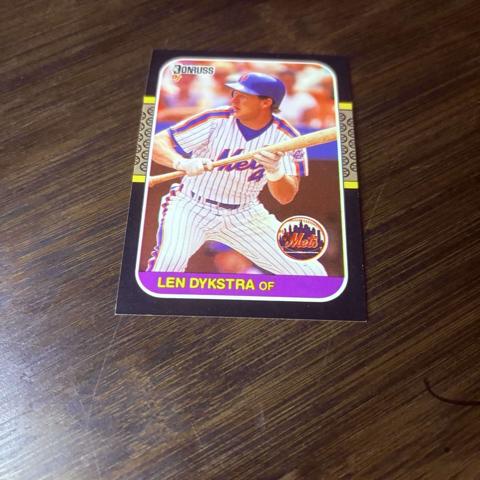 Len Dykstra 1987 Donruss #611 HOF New York Mets High Grade See Photos2