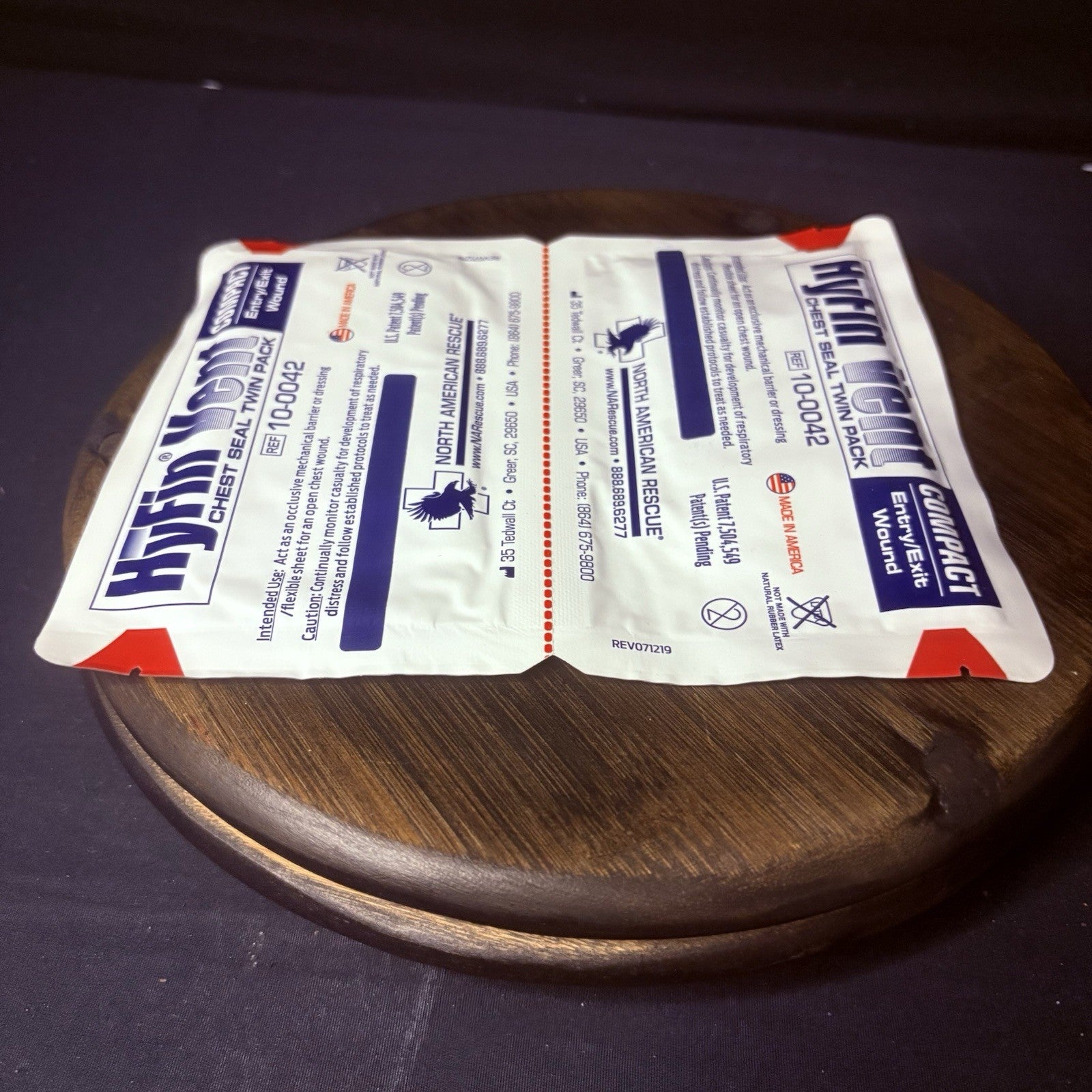 Twin Pack – HyFin Vent Compact Chest Seal (2 Seals Total) | for Entry/Exit5