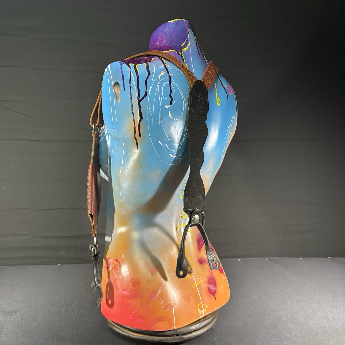 Classic Old West Styles Leather Suspender Shoulder Holster For RH, Derringers3