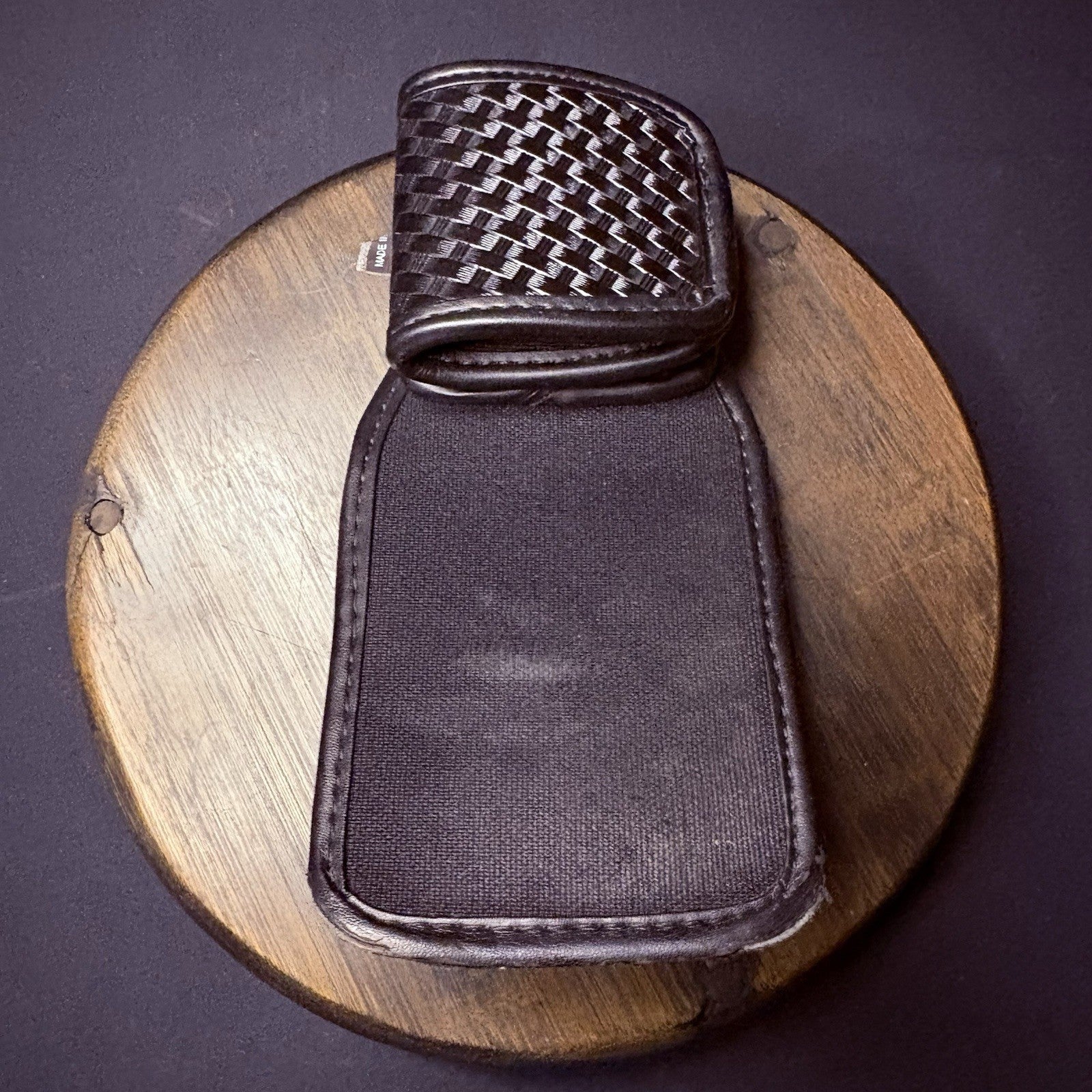 Bianchi Universal Radio Holder Swivel Back Accumold Elite Leather Basket Weave8