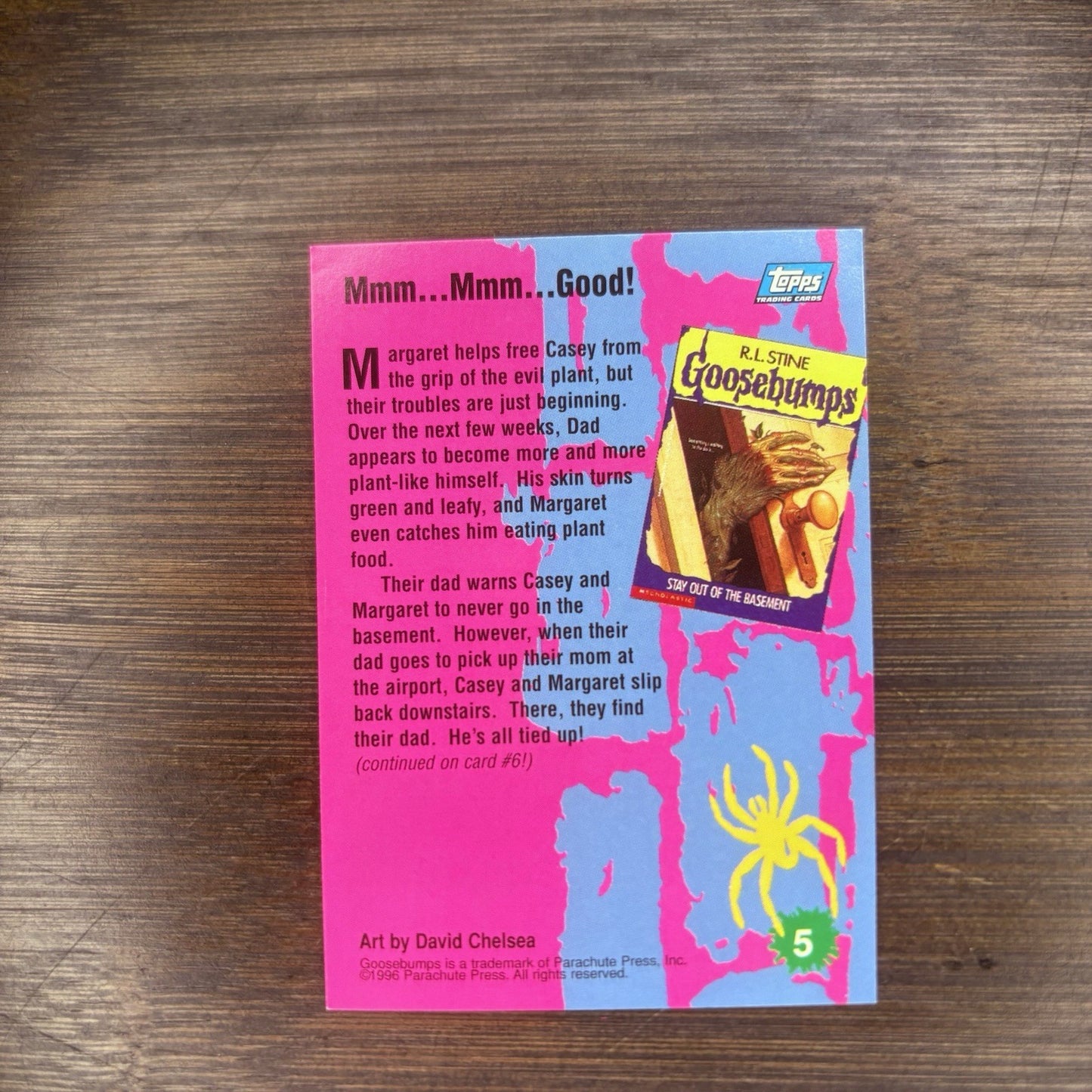 1996 Topps Goosebumps #5 MmmMmmGood! High Grade Card, Near Mint See Photos1