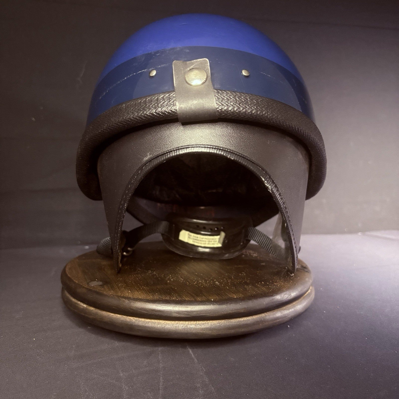 Vintage Police Riot Helmet Blue (Size Medium) w/ Removable Face Shield9