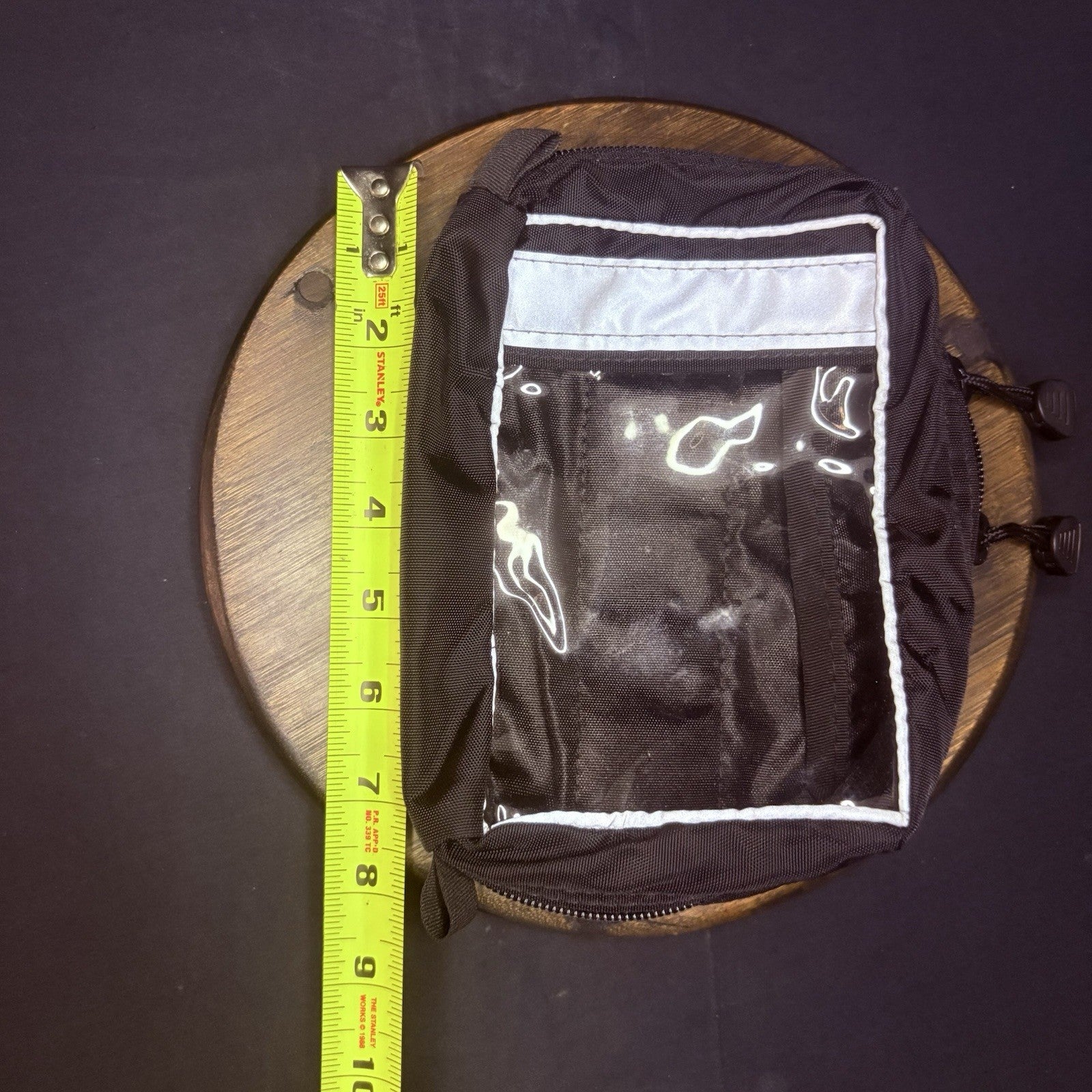 See Through Pouch 8"x 5" Reflective Strips, Hook & Loop Attachment4