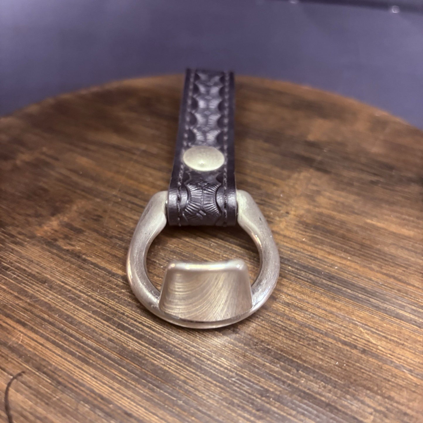 Safariland 692S Baton Ring Chrome Ring & Snap Black Basket Weave5