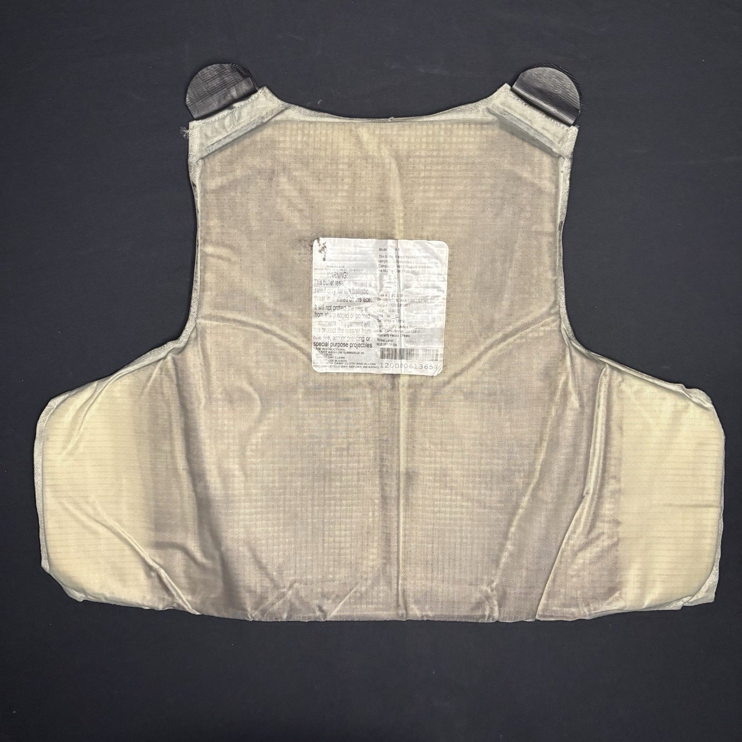 PB Armor Bullet Proof Vest 3A IIIA Size Large w/ Trauma Plate Concealable Vest11