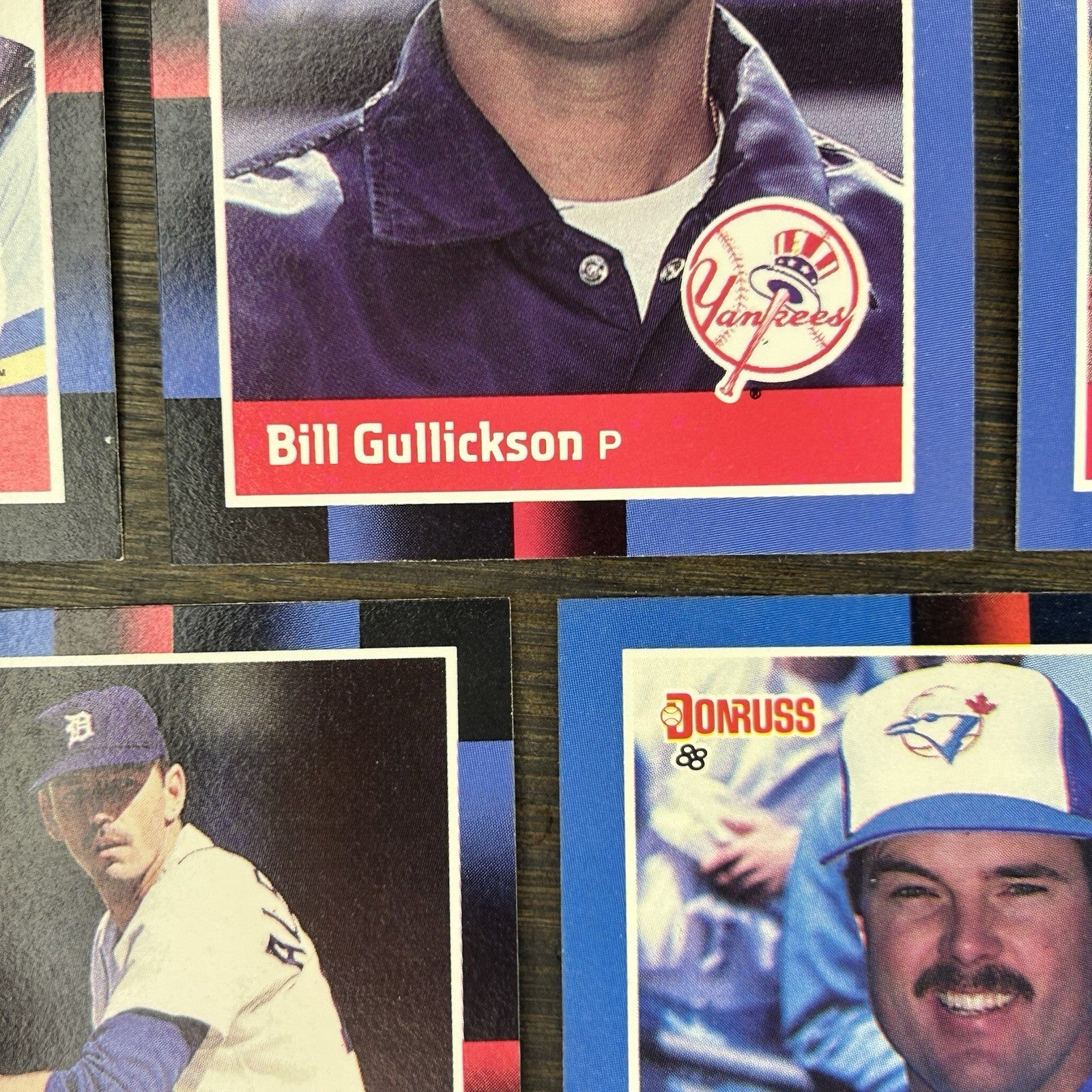 Donruss 1988 High Grade Cards #583, #586, #585, #584, #121 MLB Baseball (Lot 5)7