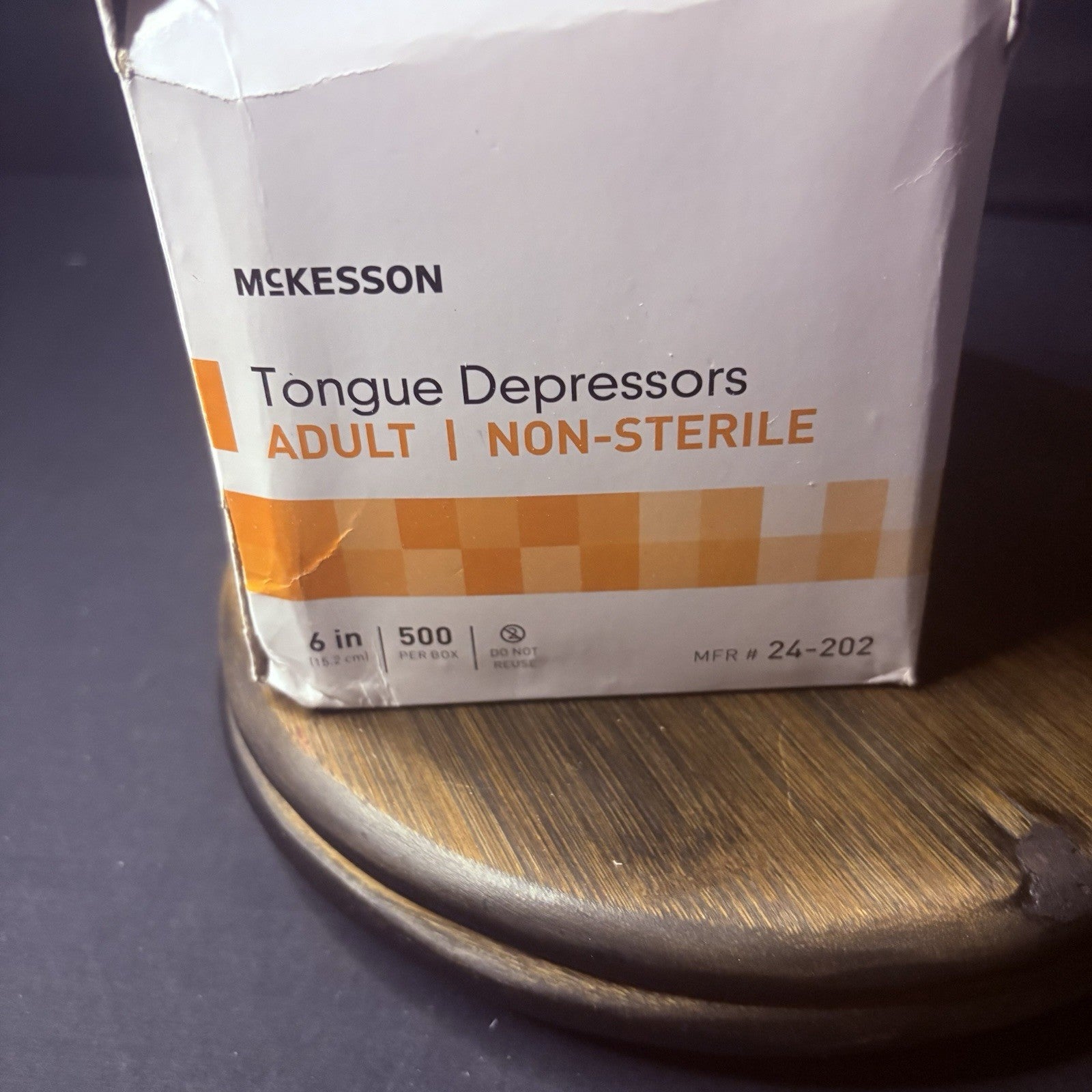 424 McKesson Non-Sterile Wooden Tongue Depressors 6” Senior Craft Tattoo Sticks3