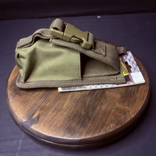 Voodoo Tactical M84 FlashBang Pouch Green Nylon W/Clip0