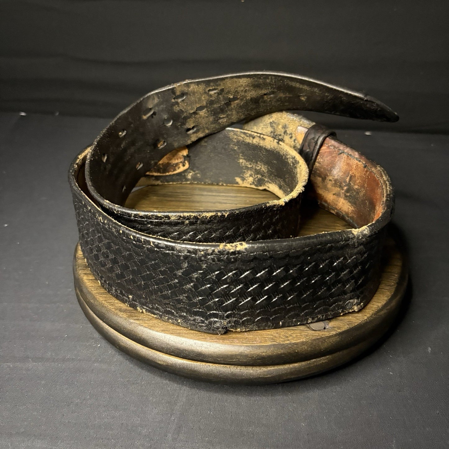 Dutyman Leather Duty Belt 38” Black Basket Weave9