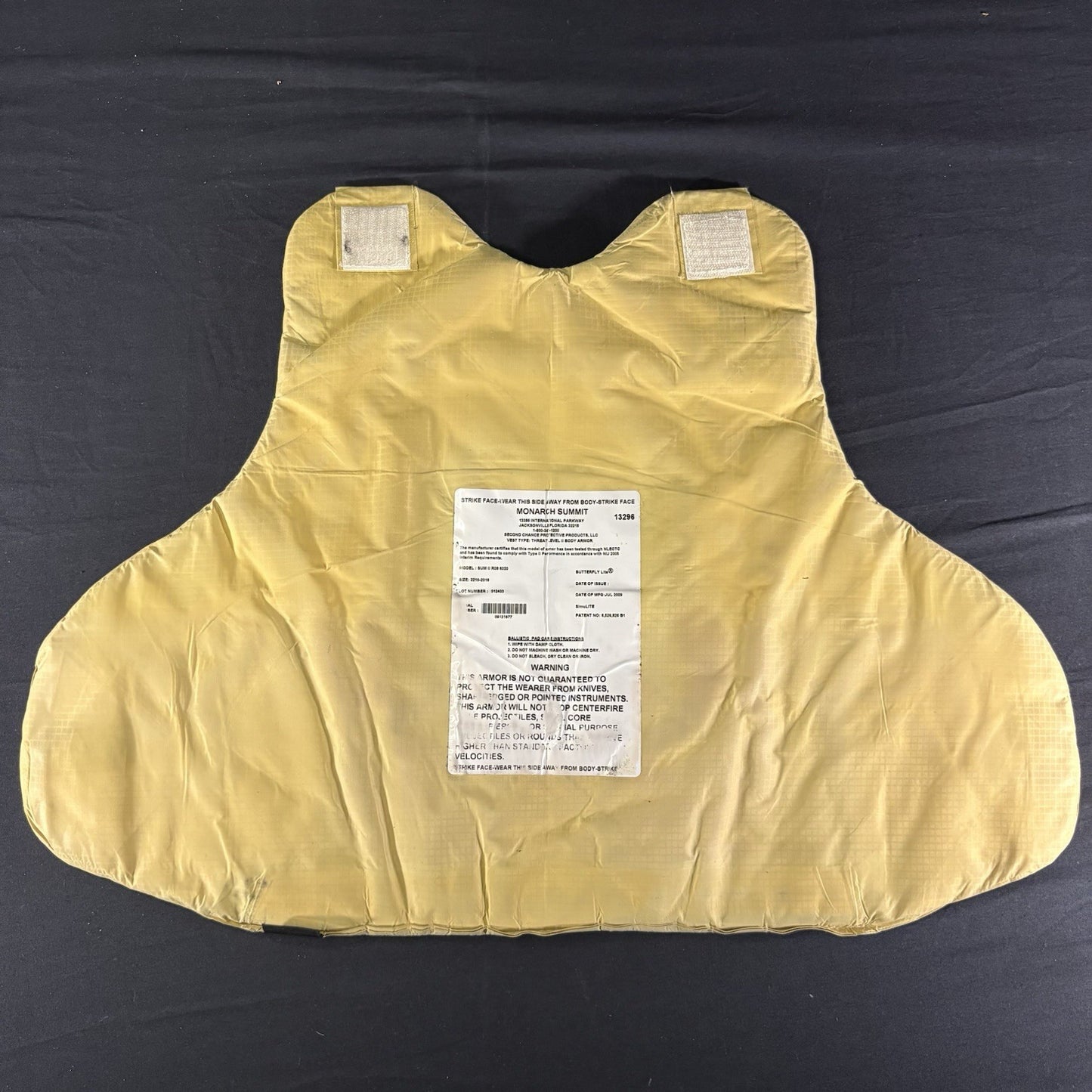 Level II(2) Bullet Proof Vest Size XL Extra Large Second Chance Concealable Vest12