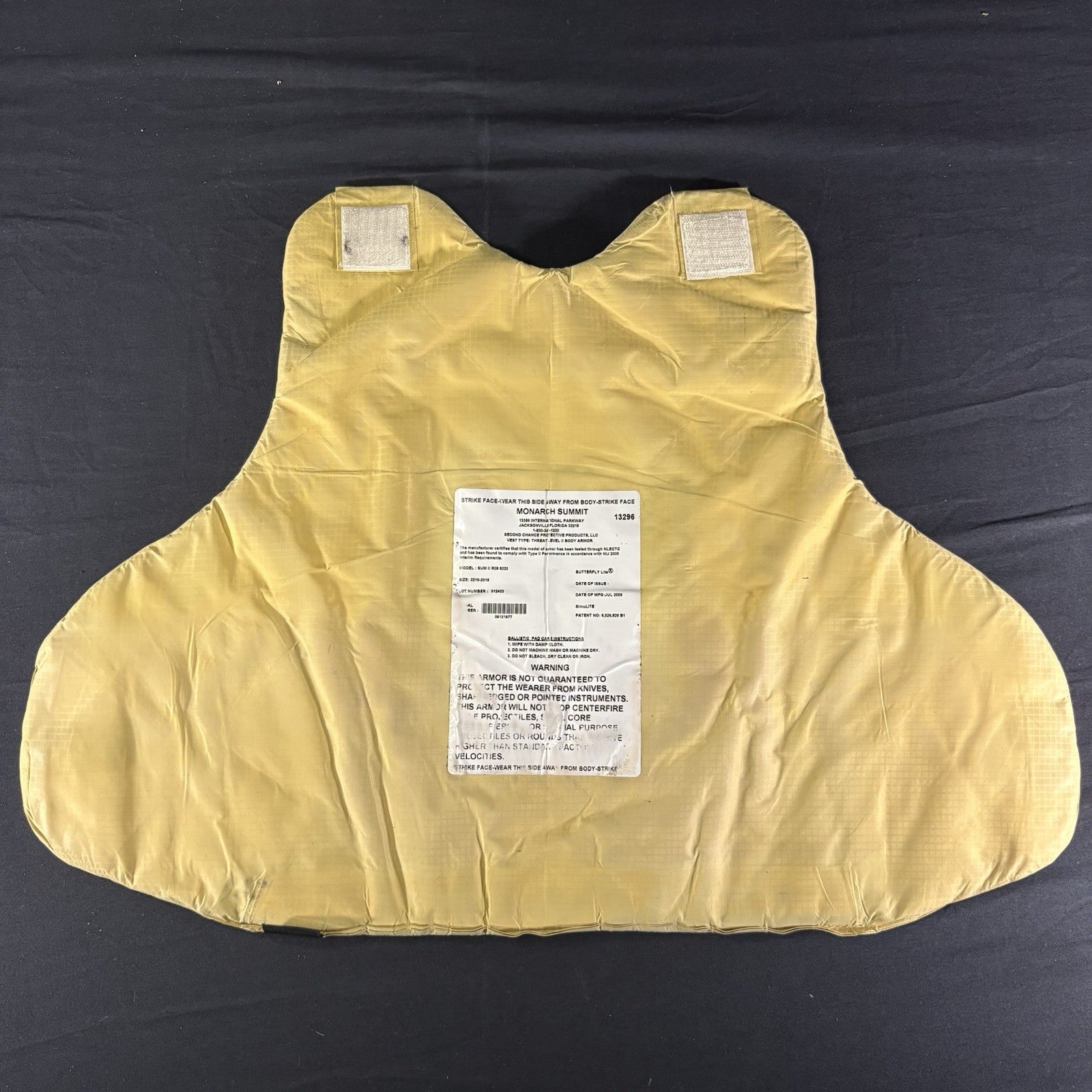 Level II(2) Bullet Proof Vest Size XL Extra Large Second Chance Concealable Vest12