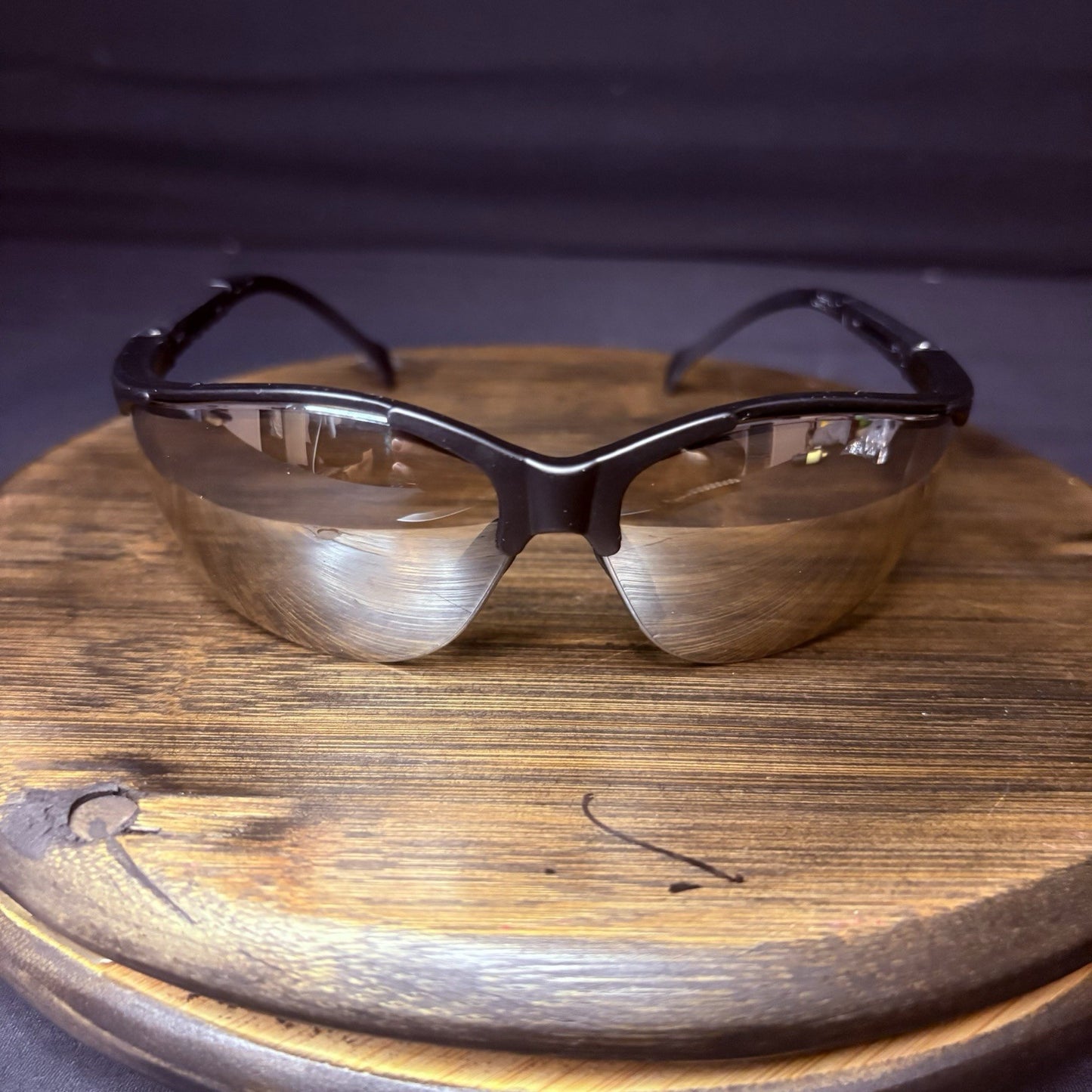 Pyramex Venture II - Mirror Lens With Black Frame Safety Glasses (SB1810S)0