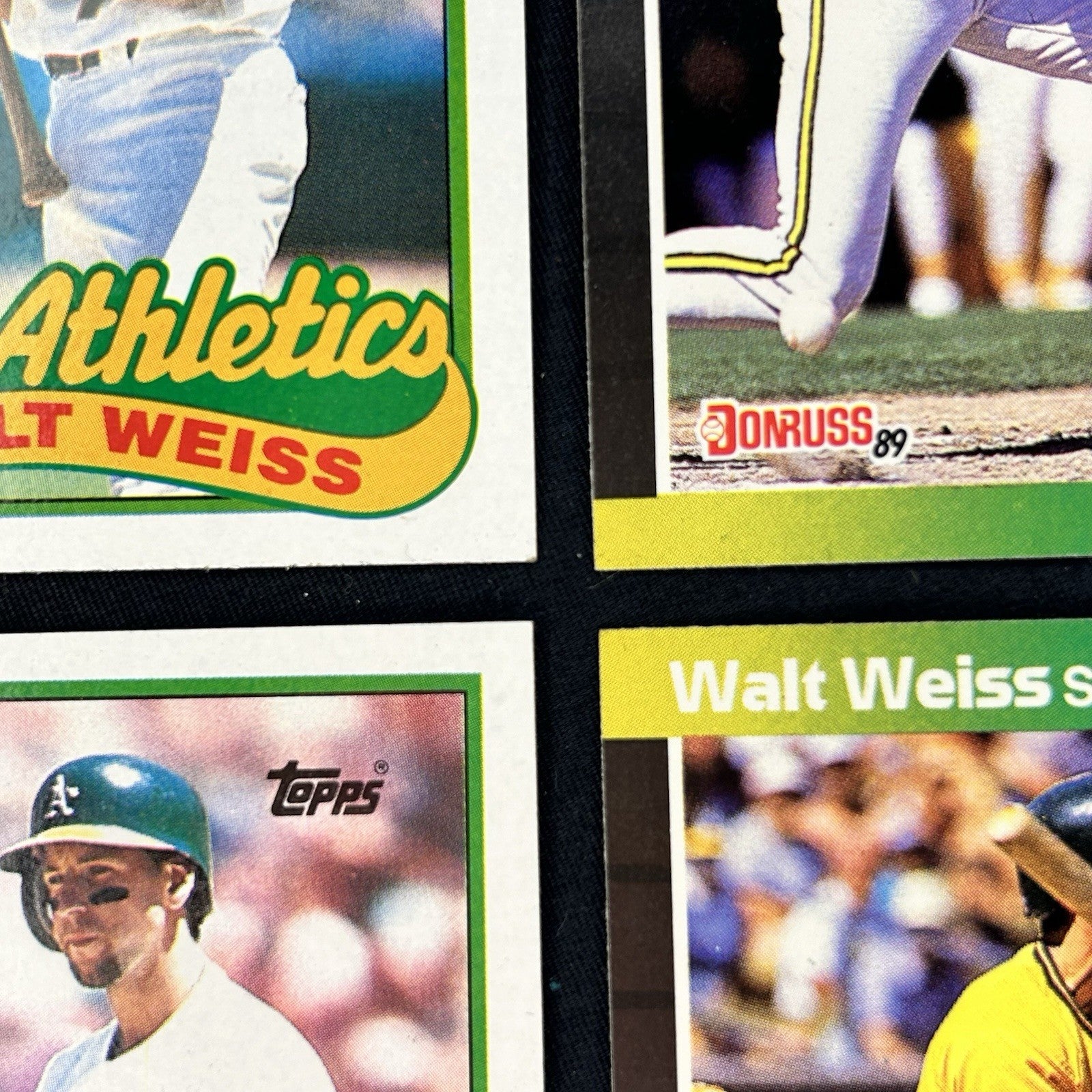 1989 Walt Weiss Trading Card (Lot Of 6) #316, #446, #165 7