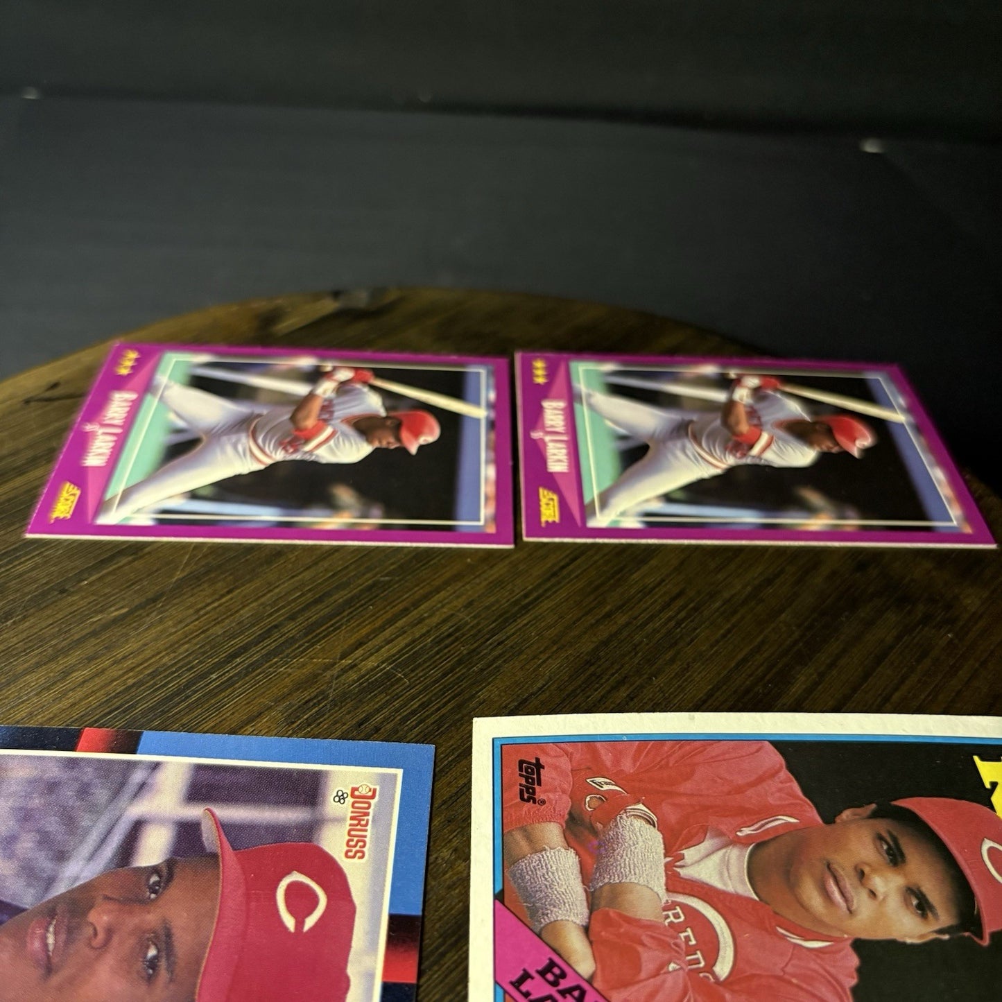 1988 Barry Larkin (4) Card Lot Score (#72) Donruss (#492) Topps(#102) High Grade12