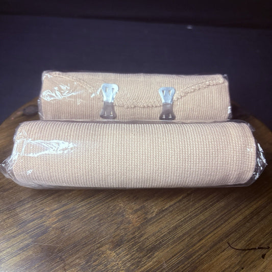 (2 Pack) First Aid 6" Elastic Bandage with Clips Individually Sealed Rolls1