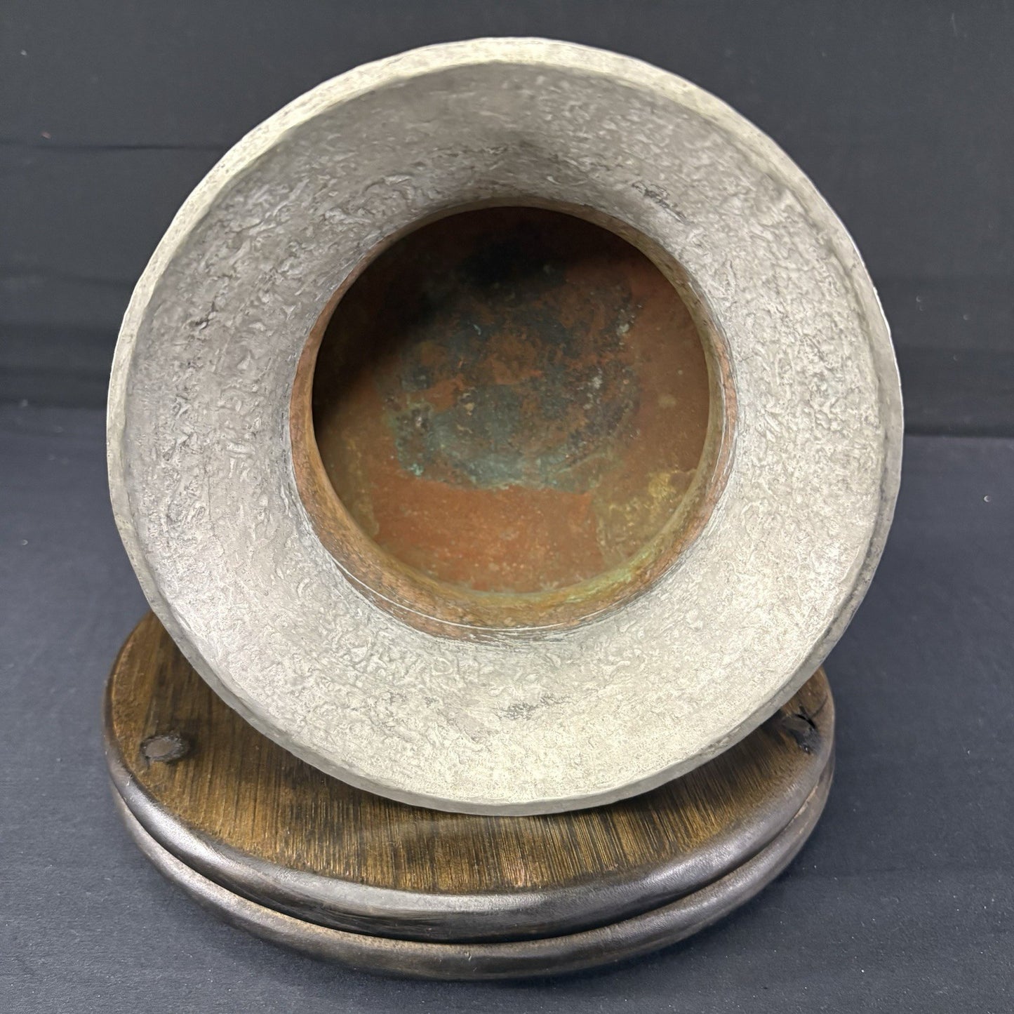 Copper Vessel Hand Hammered Islamic Calligraphy Tinned Qajar Era Late 1800s8