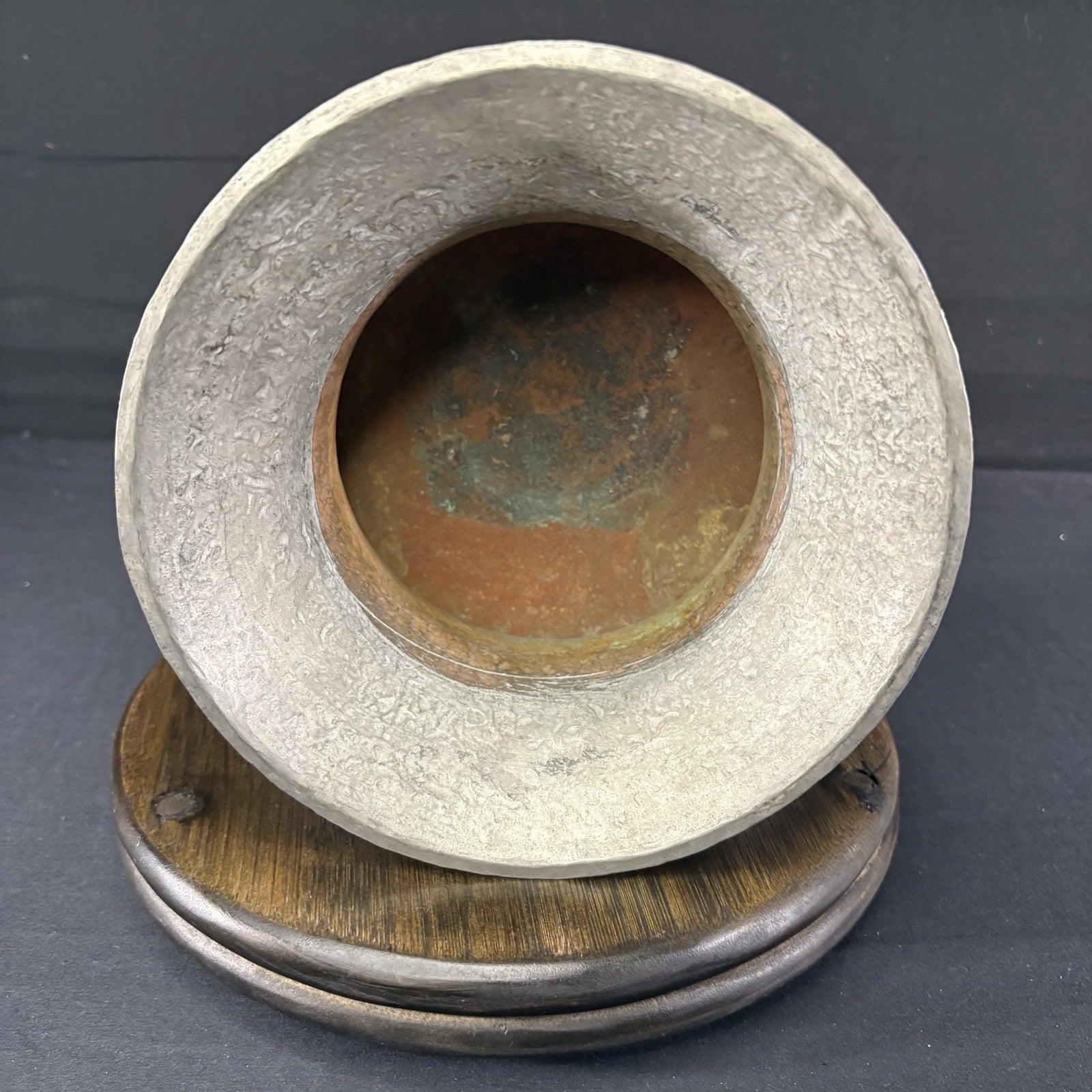 Copper Vessel Hand Hammered Islamic Calligraphy Tinned Qajar Era Late 1800s8