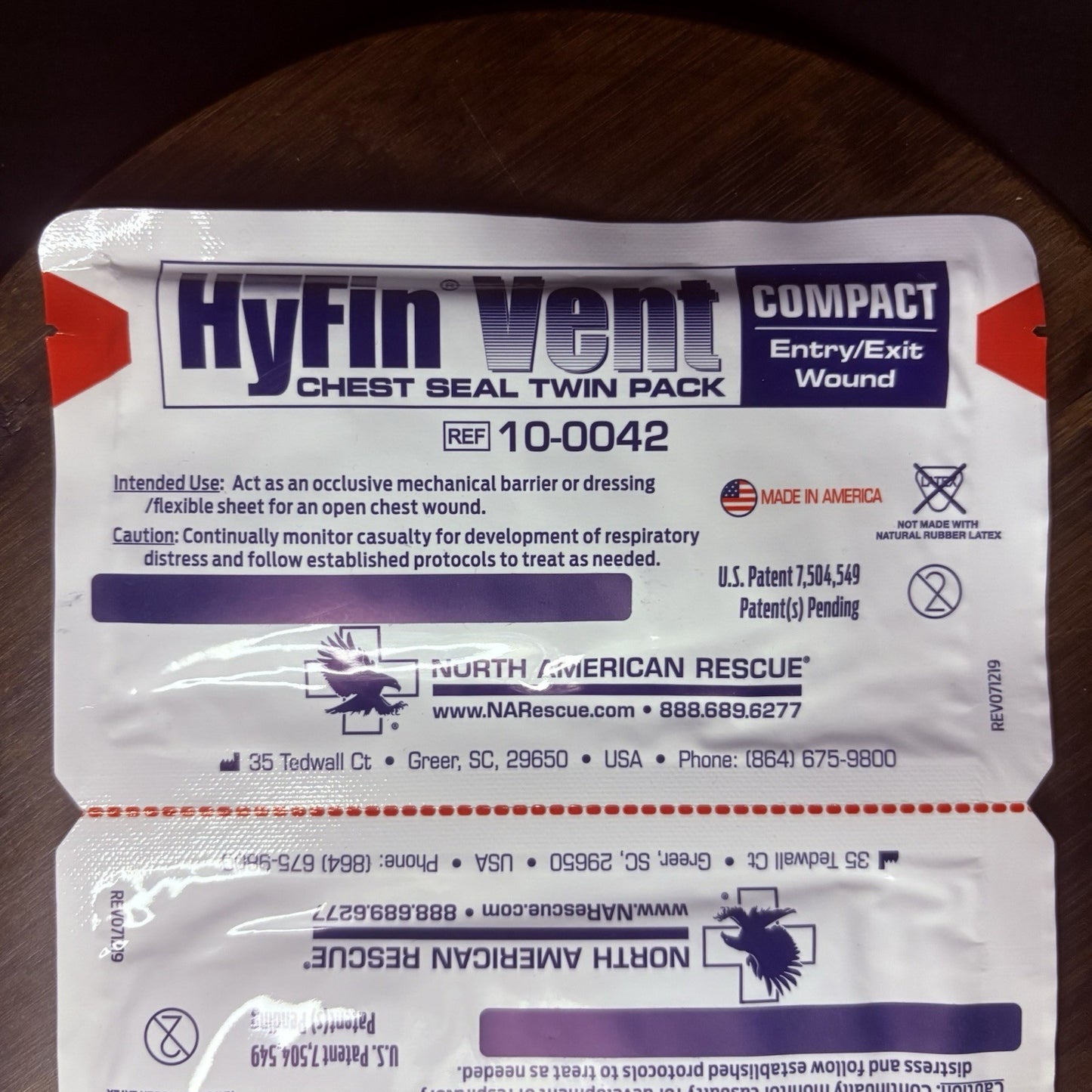 Twin Pack – HyFin Vent Compact Chest Seal (2 Seals Total) | for Entry/Exit3