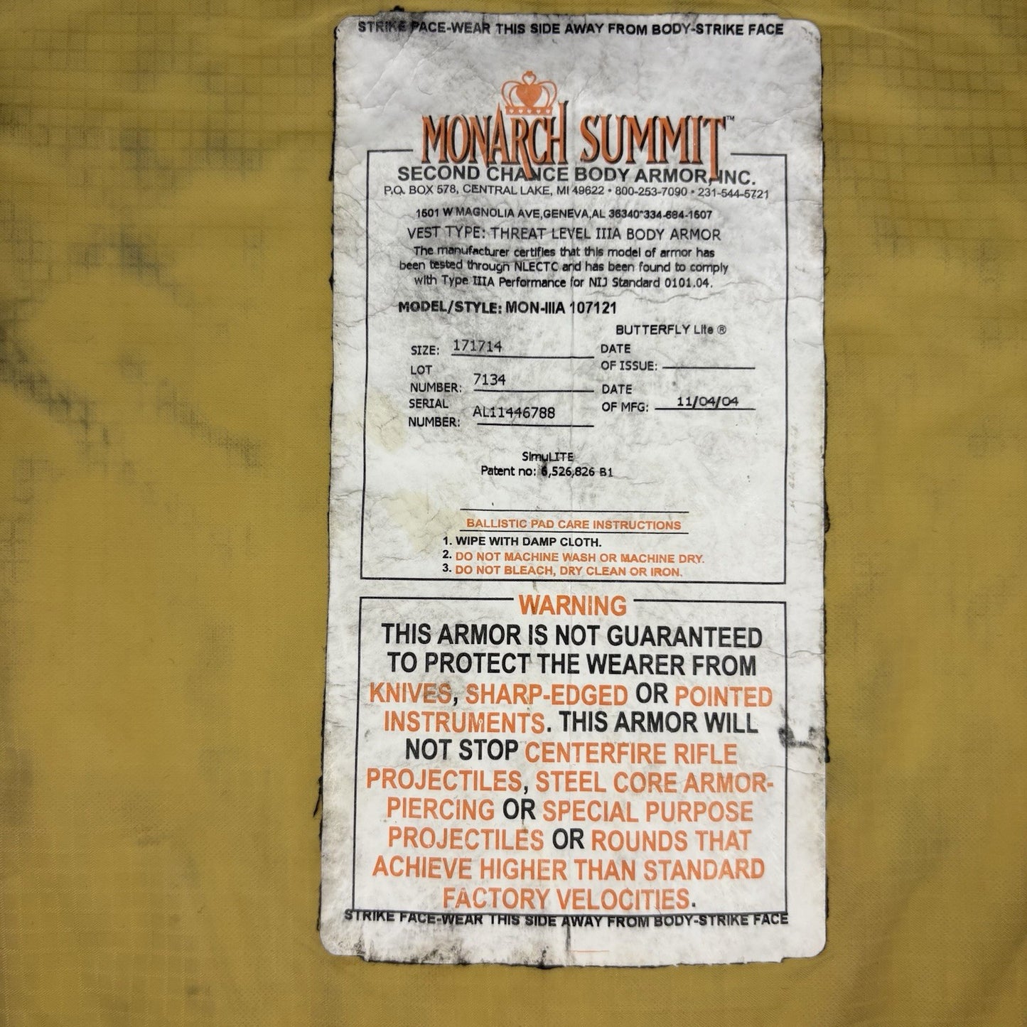 Second Chance 3A (IIIA) Bullet Proof Vest Size Small Concealable Body Armor13