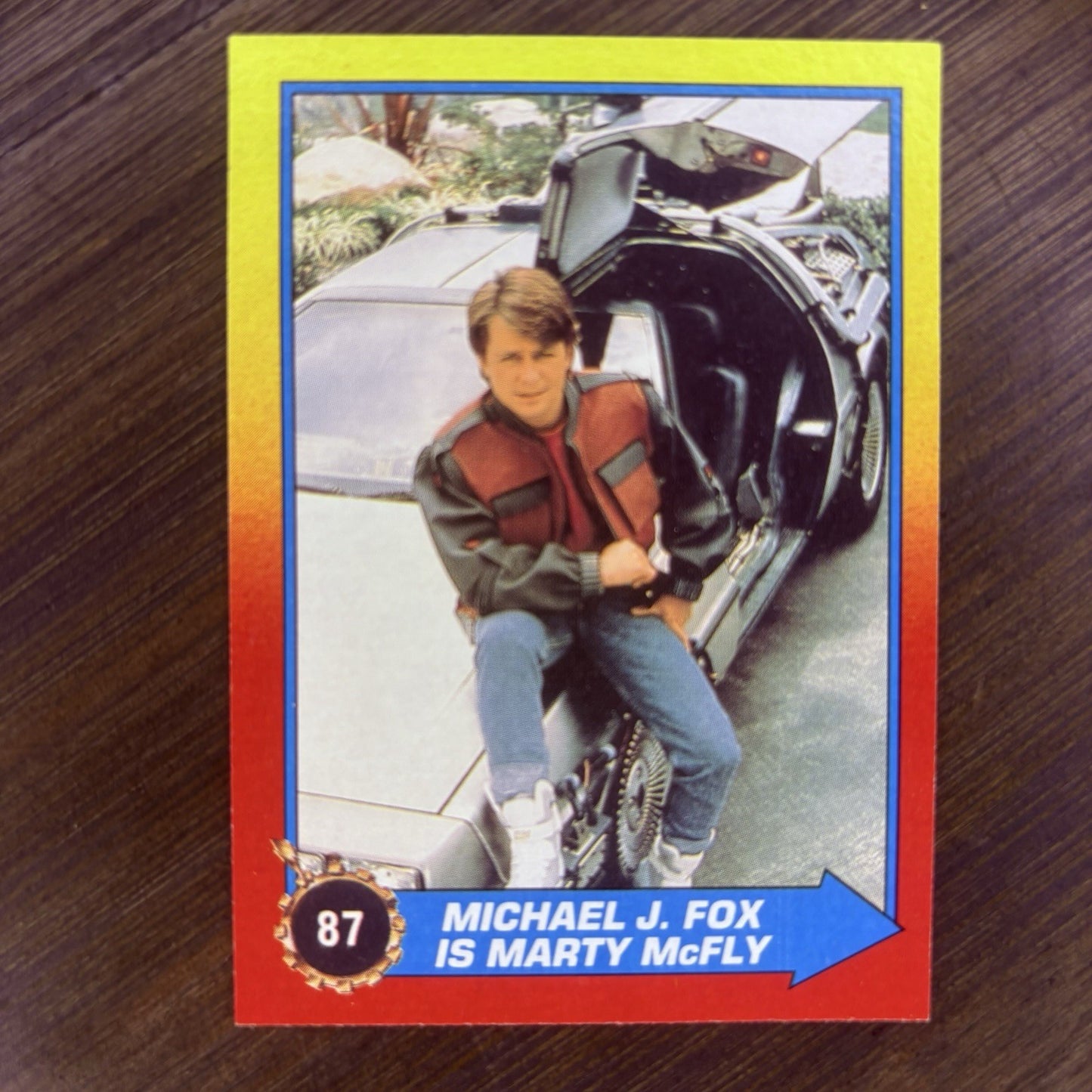 1989 Topps Back to the Future II #87 "Michael J. Fox Is Marty McFly" High Grade0