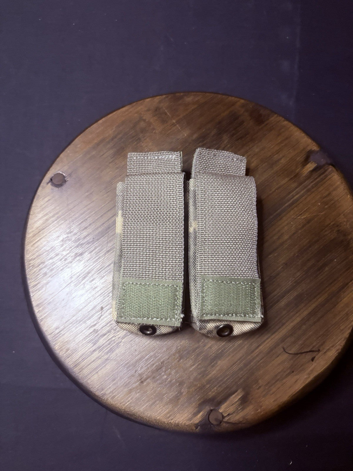 USA Double MOLLE ACU Camo 9MM Pistol MAG/ Magazine Pouch Double Or Single Stack2